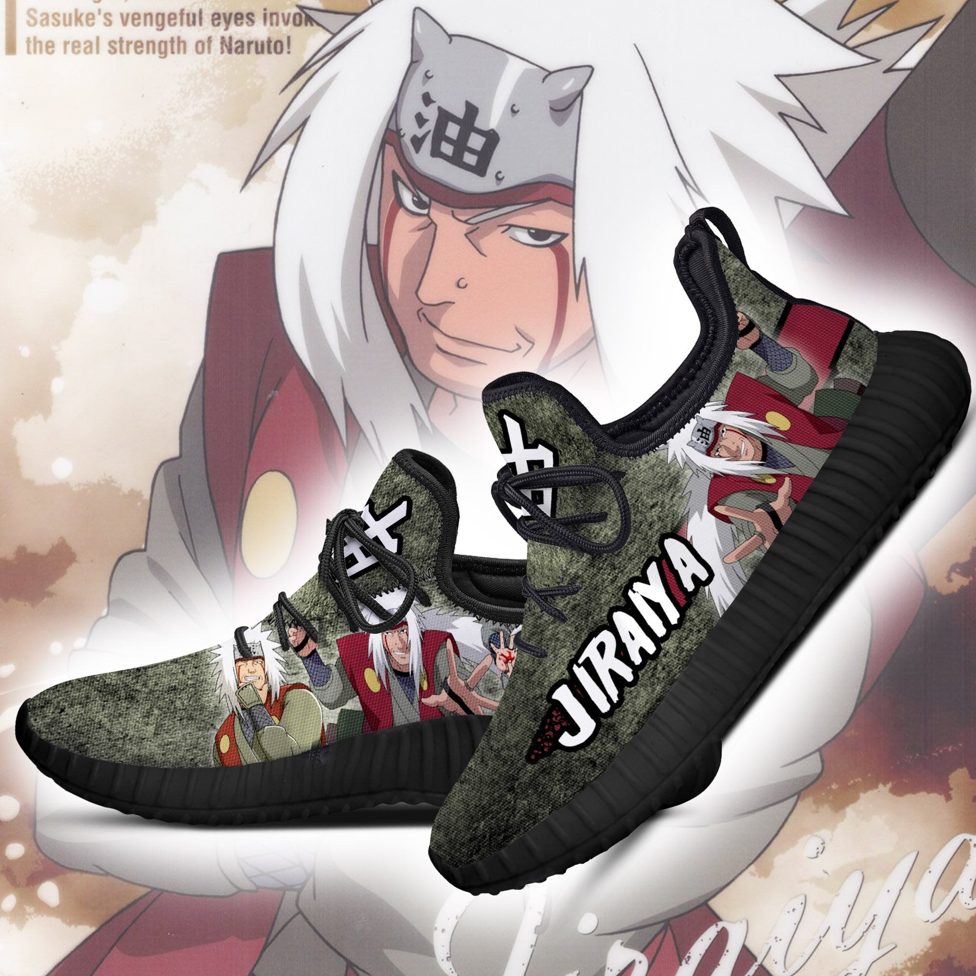 Jiraiya Reze Sneakers Custom Anime Shoes Fan Gifts