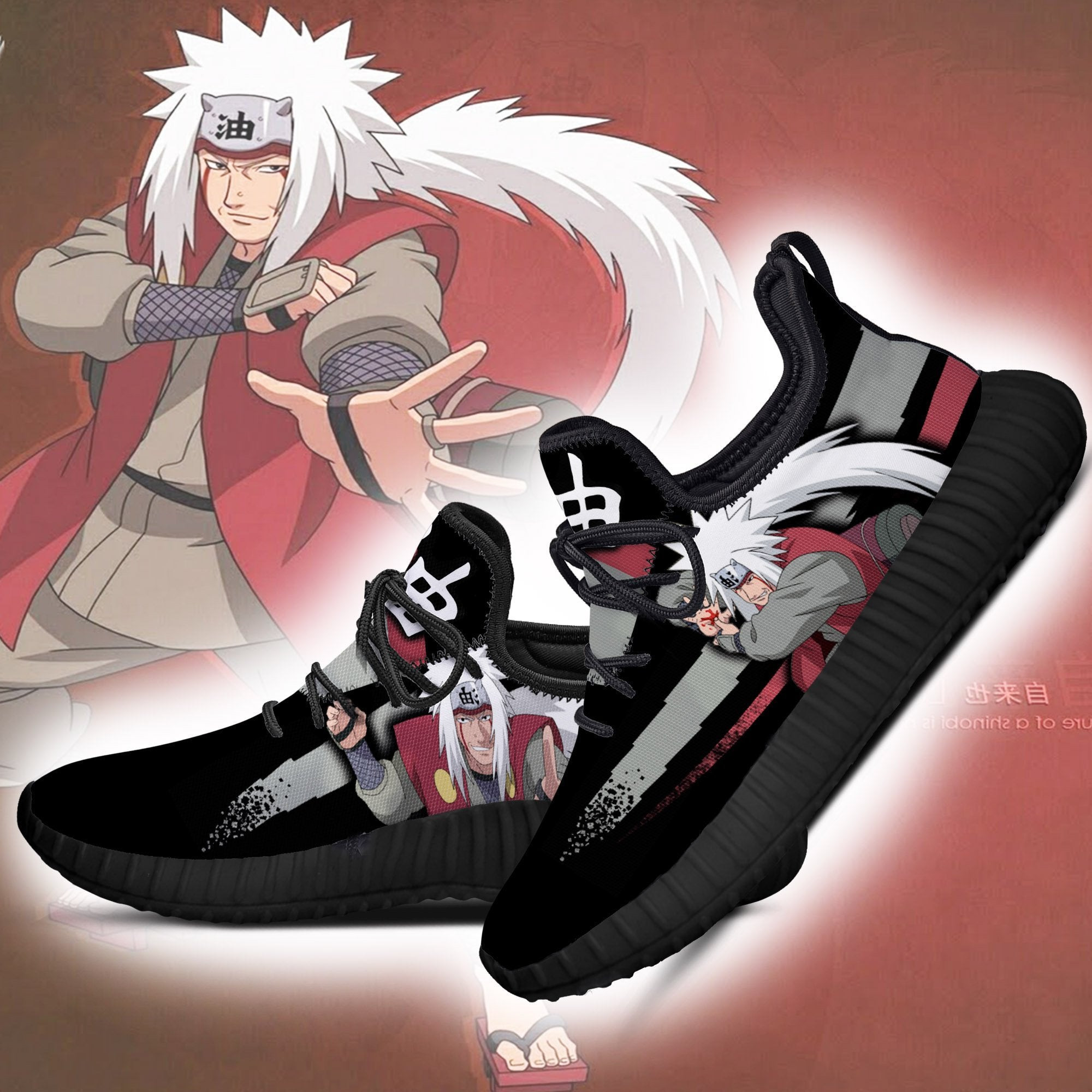 Jiraiya Reze Sneakers Custom Anime Shoes Gifts Idea For Fan