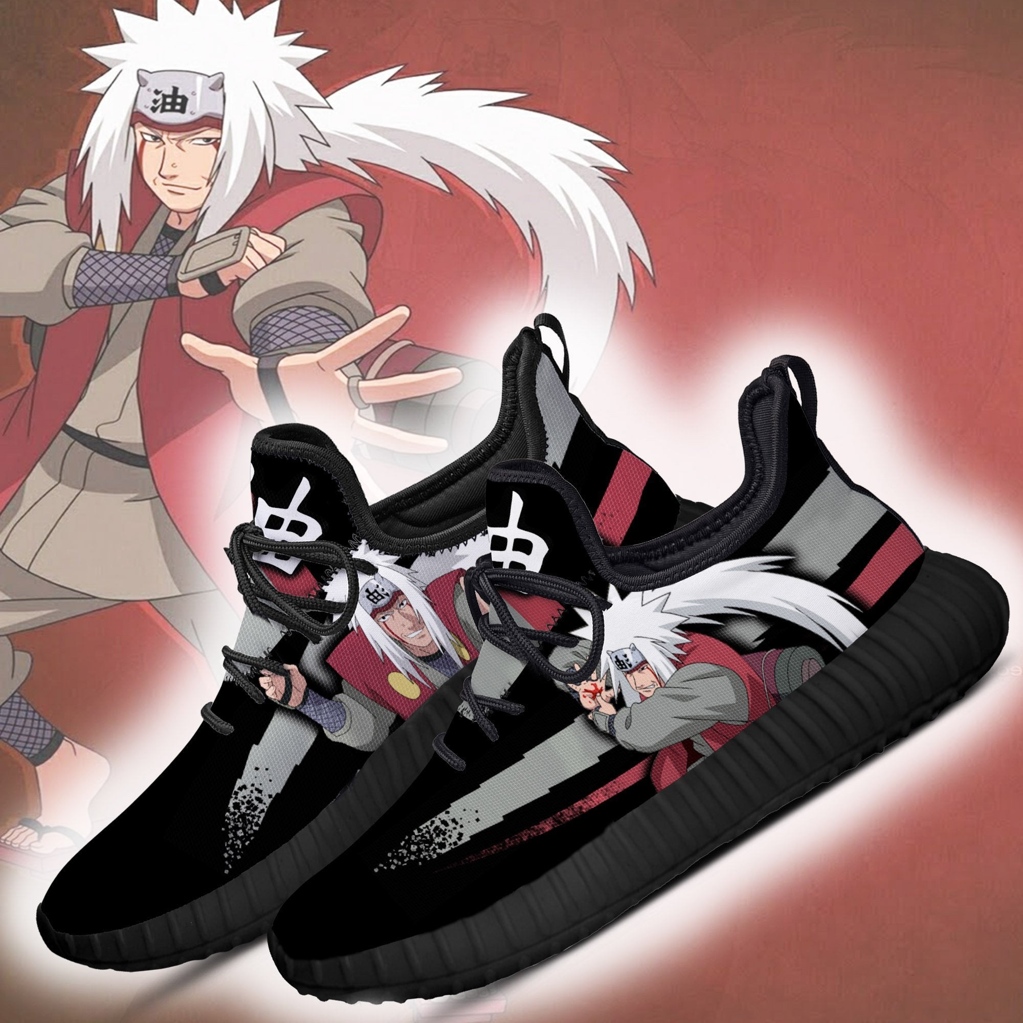 Jiraiya Reze Sneakers Custom Anime Shoes Gifts Idea For Fan