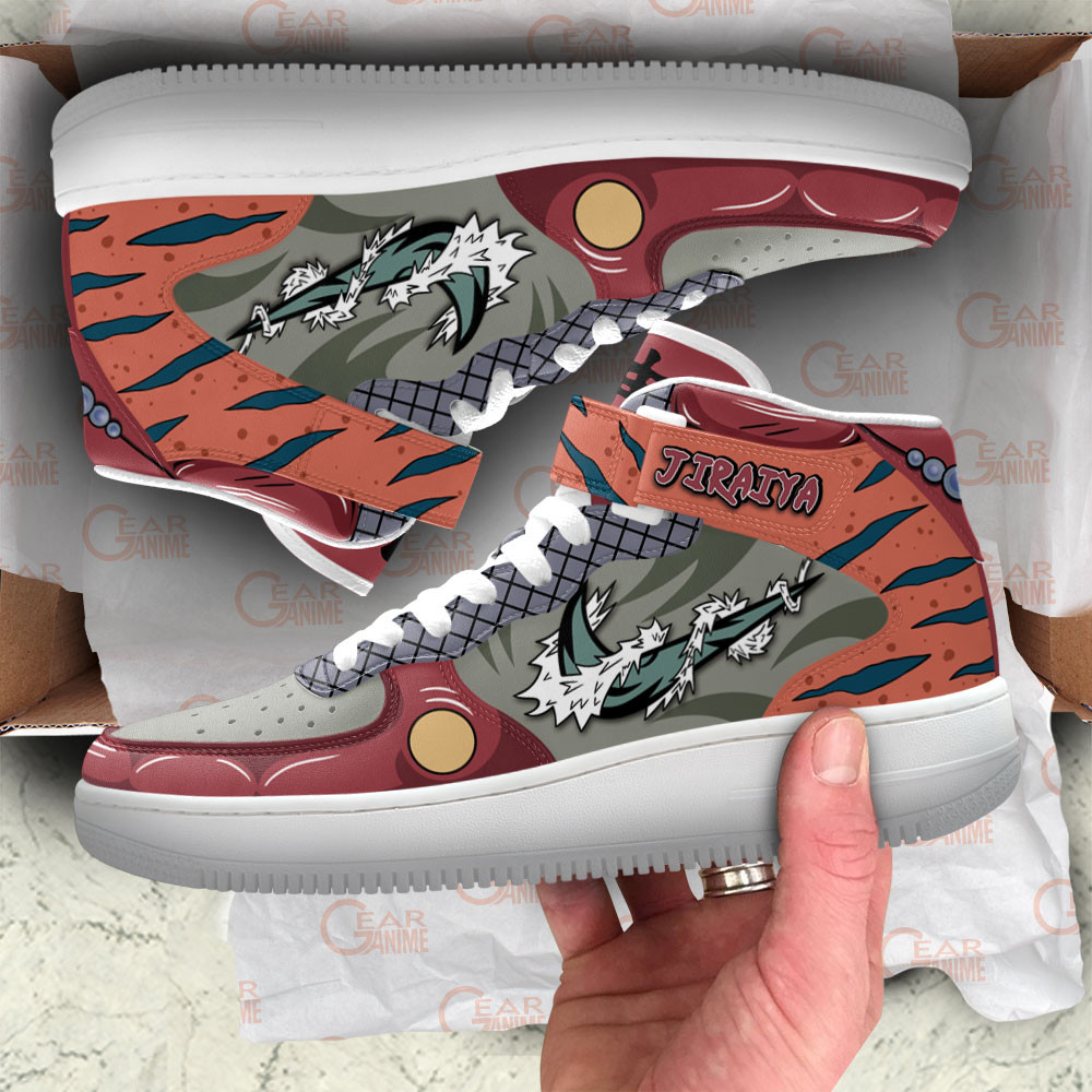 Jiraiya Skills Sneakers Air Mid Custom NRT Anime Shoes