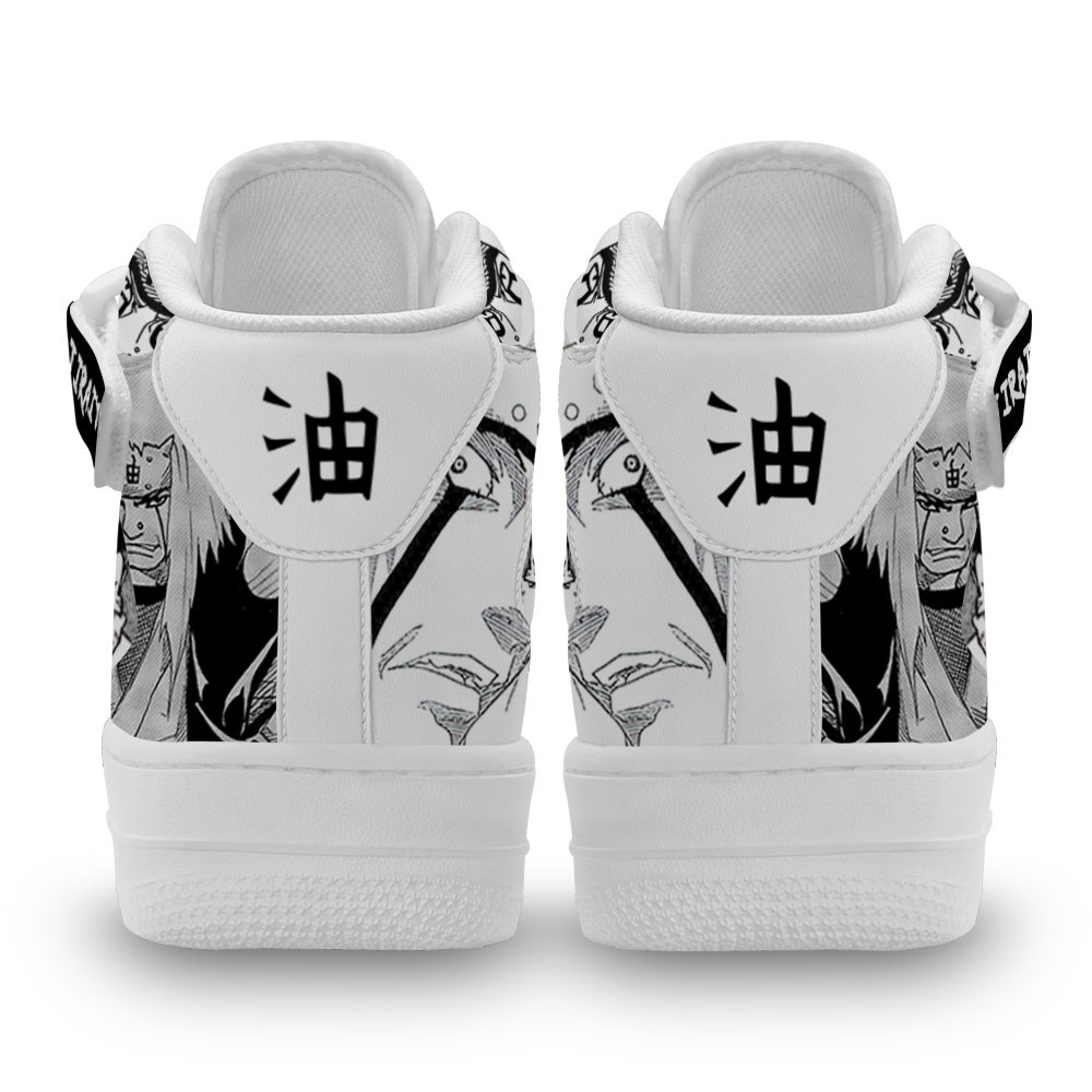 Jiraiya Sneakers Air Mid Custom Anime Shoes Mix Manga