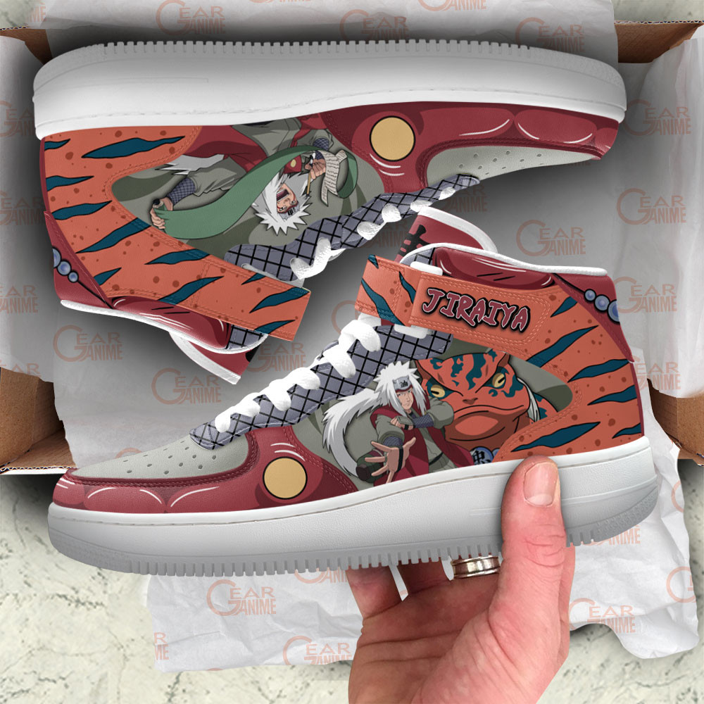 Jiraiya Sneakers Air Mid Custom NRT Anime Shoes