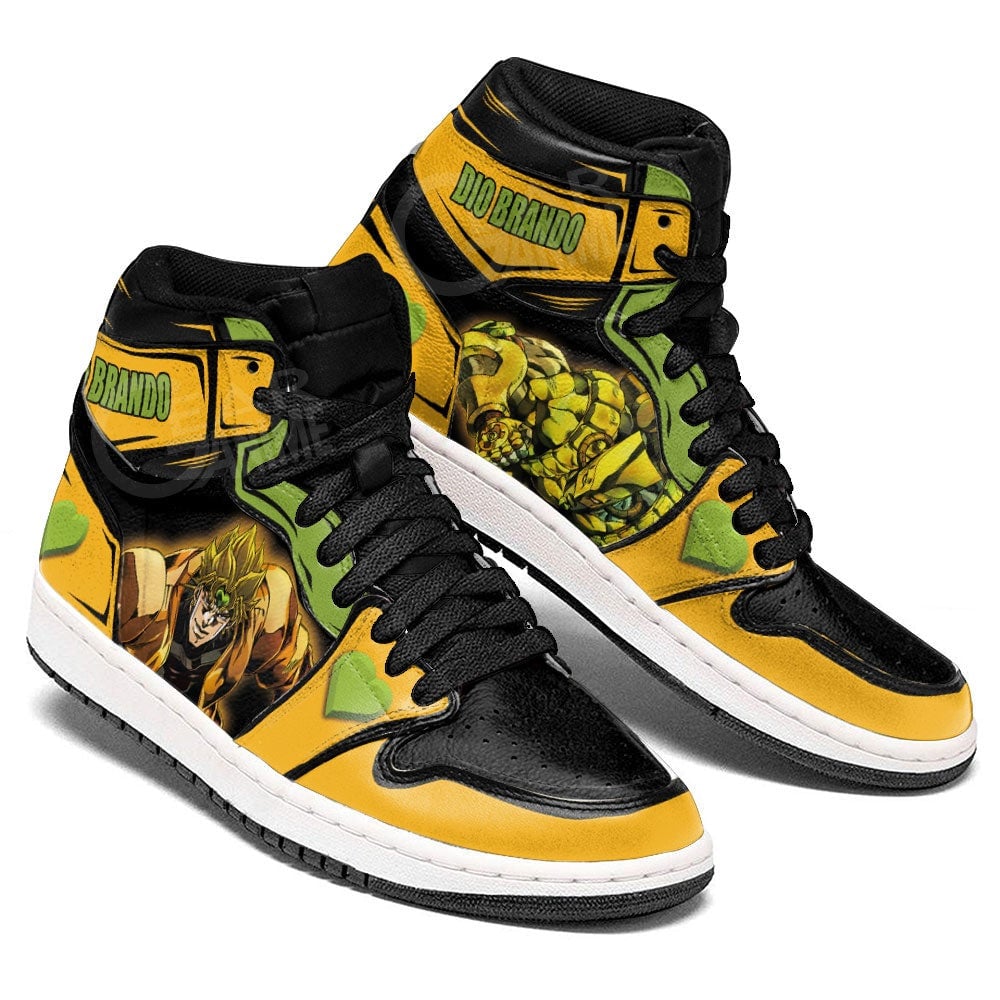 JJBA Dio Brando Anime Shoes For JoJo’s Fans, Air Jordan Hightop