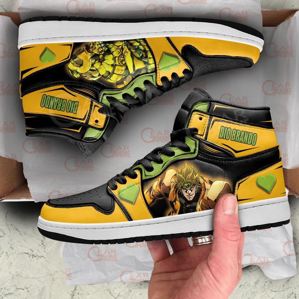 JJBA Dio Brando Anime Shoes For JoJo’s Fans, Air Jordan Hightop