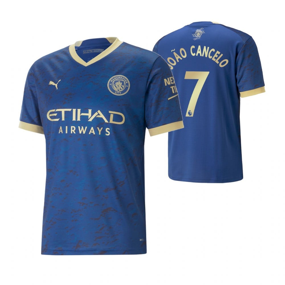 Joao Cancelo 7 Manchester City 2023 Chinese New Year Graphic Jersey – Royal