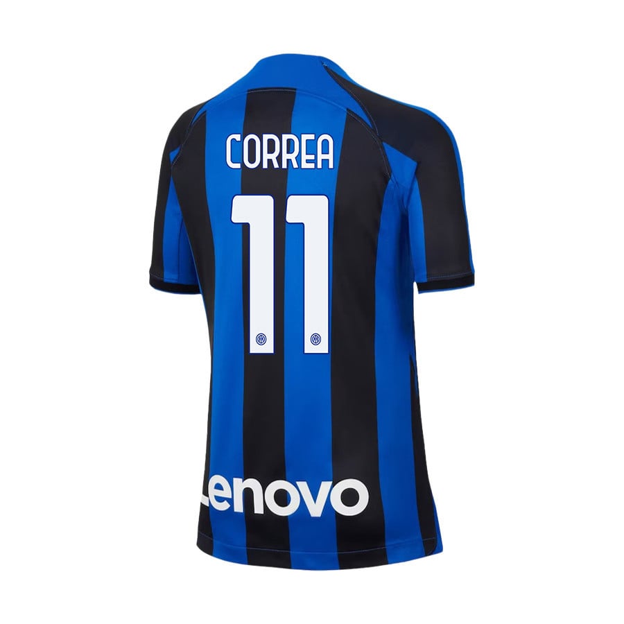 Joaquín Correa 11 Inter Milan 2022/23 Home Jersey – Youth, Black/Blue