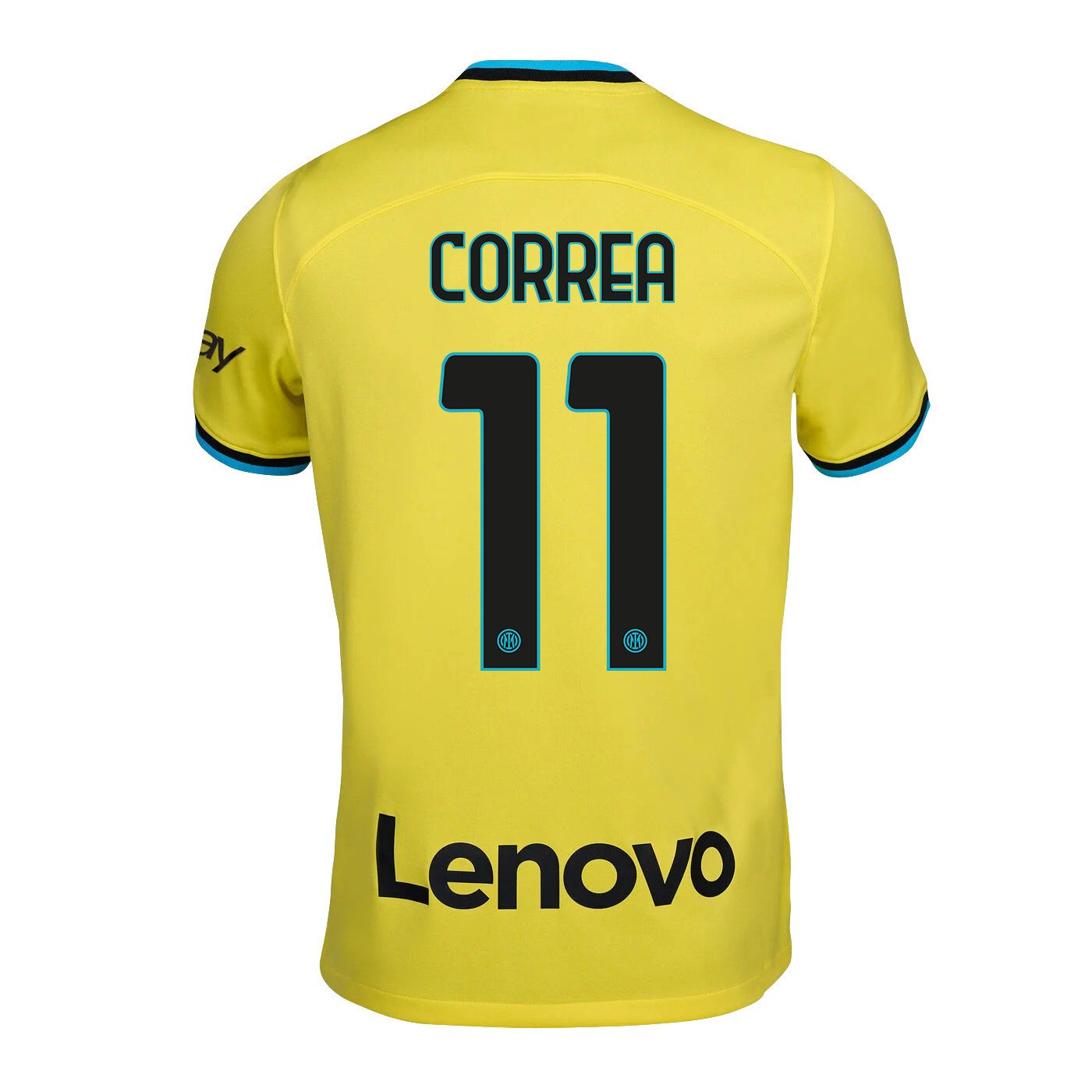 Joaquín Correa 11 Inter Milan 2022/23 Third Men Jersey – Yellow