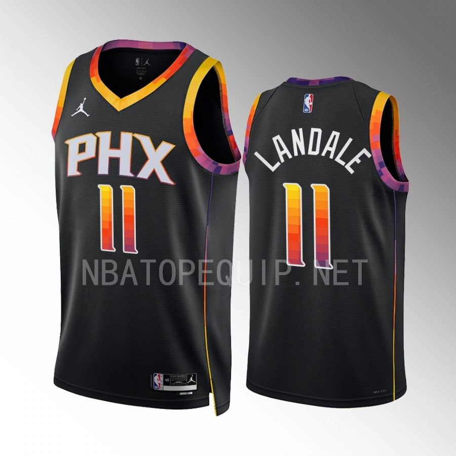 Jock Landale #11 Phoenix Suns 2022-23 Statement Edition Black Jersey