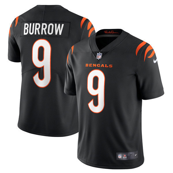 Joe Burrow Men's Cincinnati Bengals Player Vapor Limited Black Jersey - All Stitched 