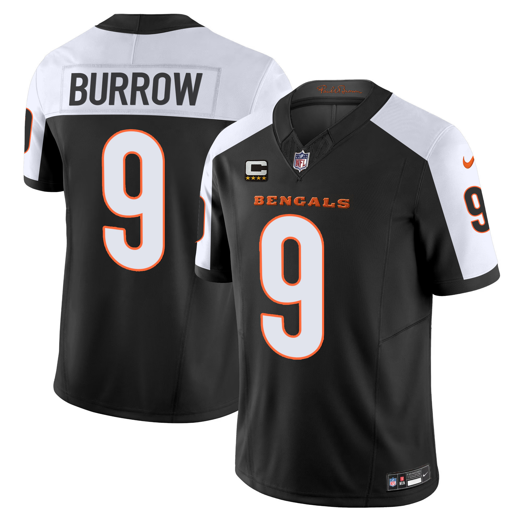 Joe Burrow Men's Cincinnati Bengals Vapor Limited Alternate Jersey - All Stitched 