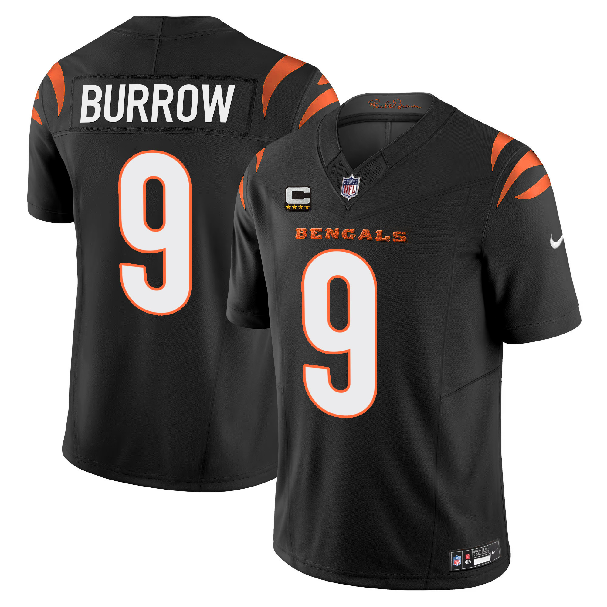 Joe Burrow Men's Cincinnati Bengals Vapor Limited Black Jersey - All Stitched 