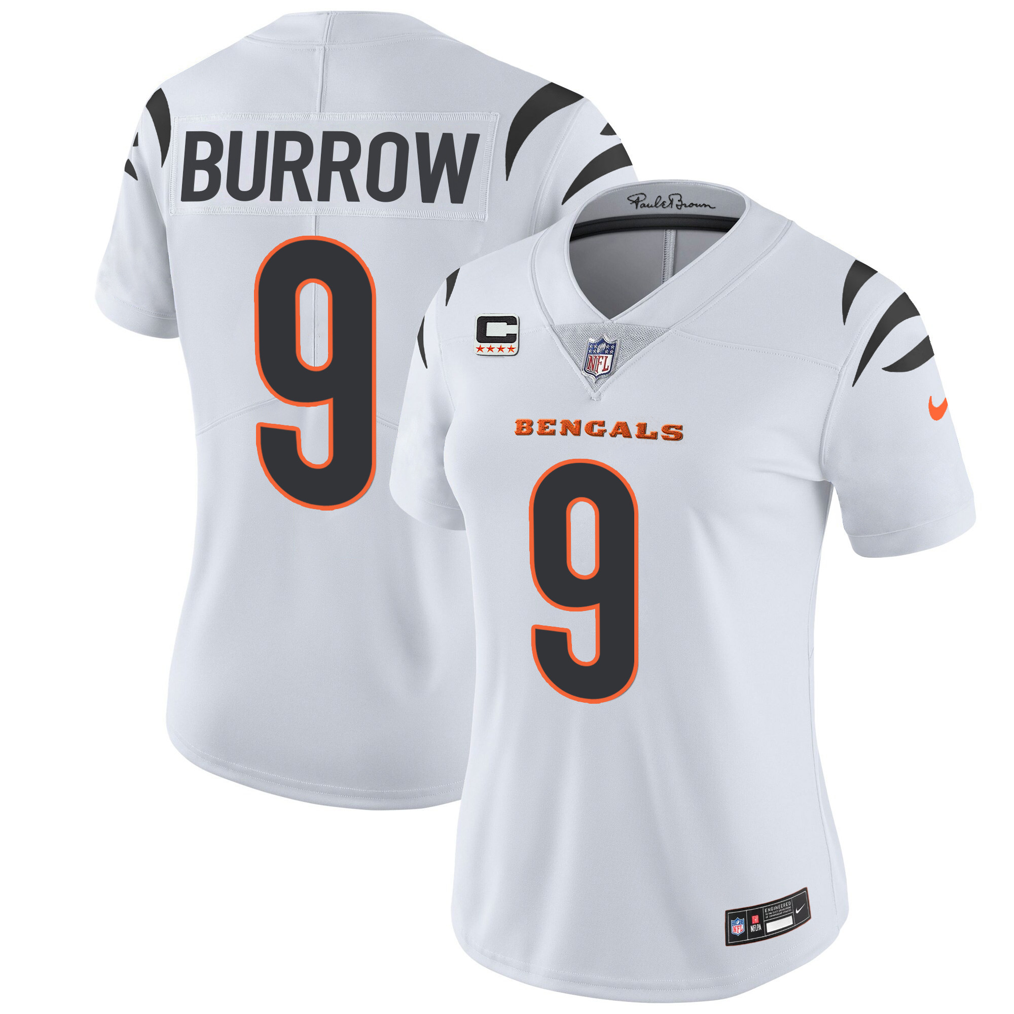 Joe Burrow Women's Cincinnati Bengals Vapor Limited White Jersey - All Stitched 