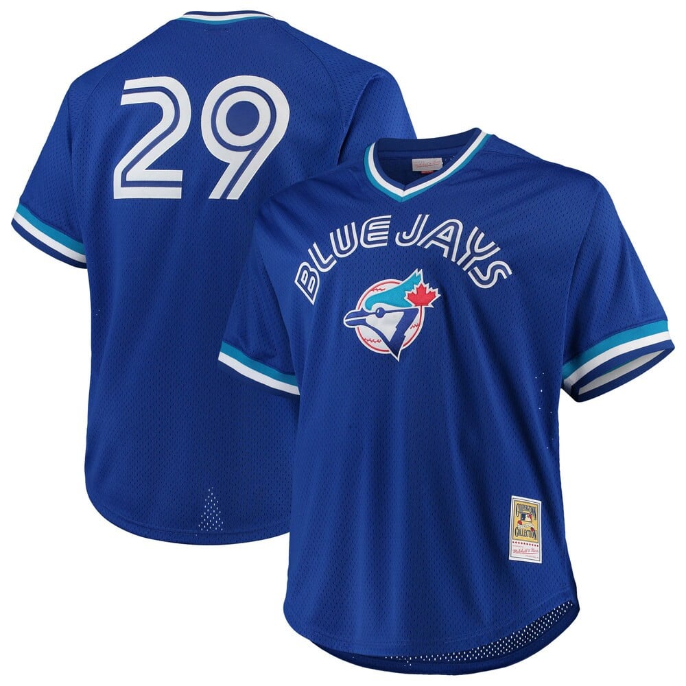 Joe Carter Toronto Blue Jays Mitchell And Ness Big And Tall Cooperstown Collection Mesh Batting Practice Stitched Jersey – Royal