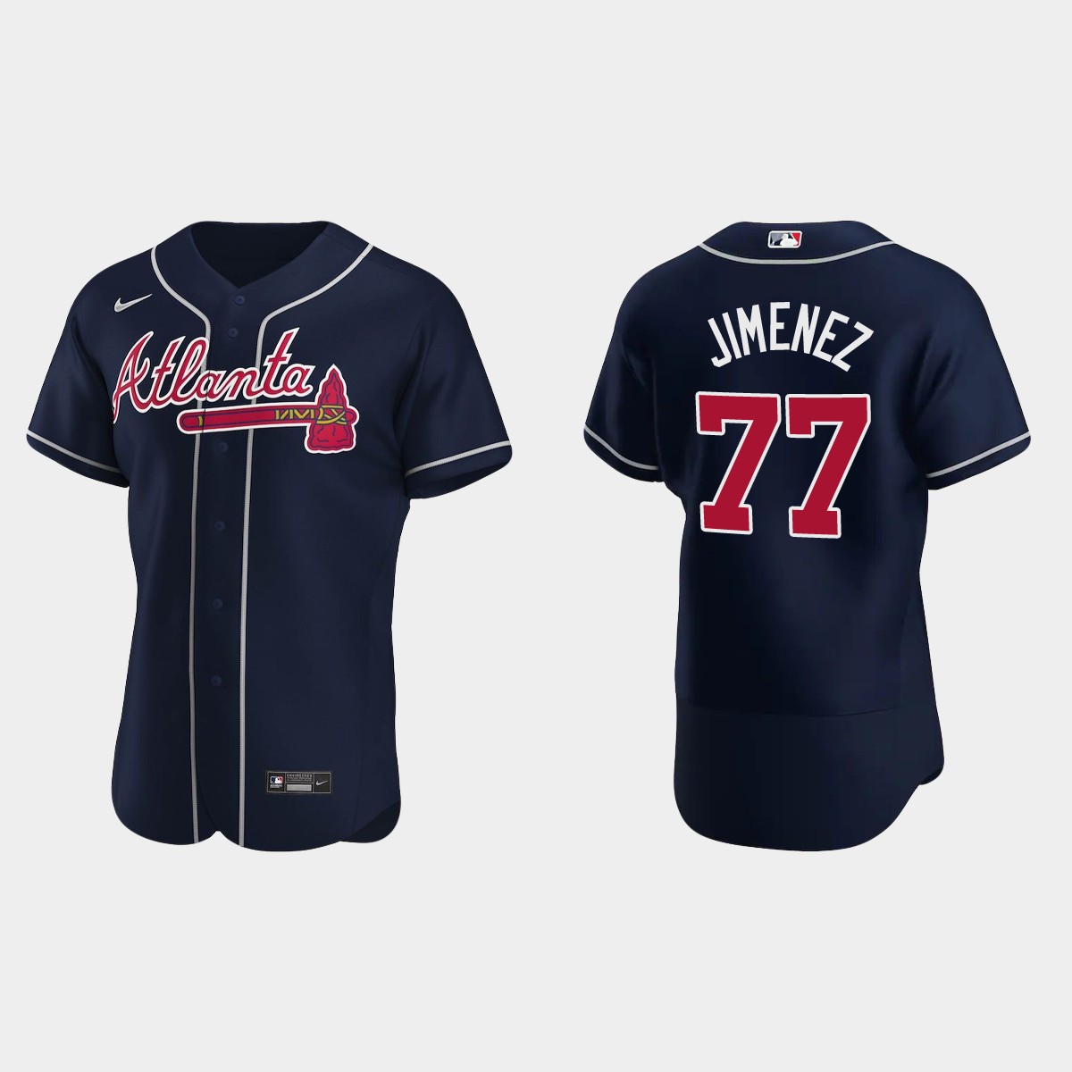 Joe Jimenez Atlanta Braves Alternate Jersey - Navy