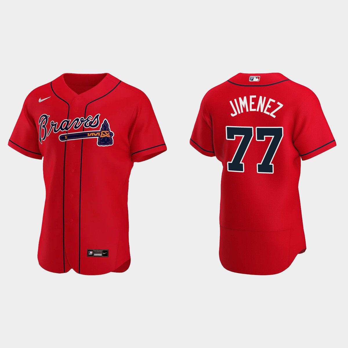 Joe Jimenez Atlanta Braves Alternate Jersey - Red