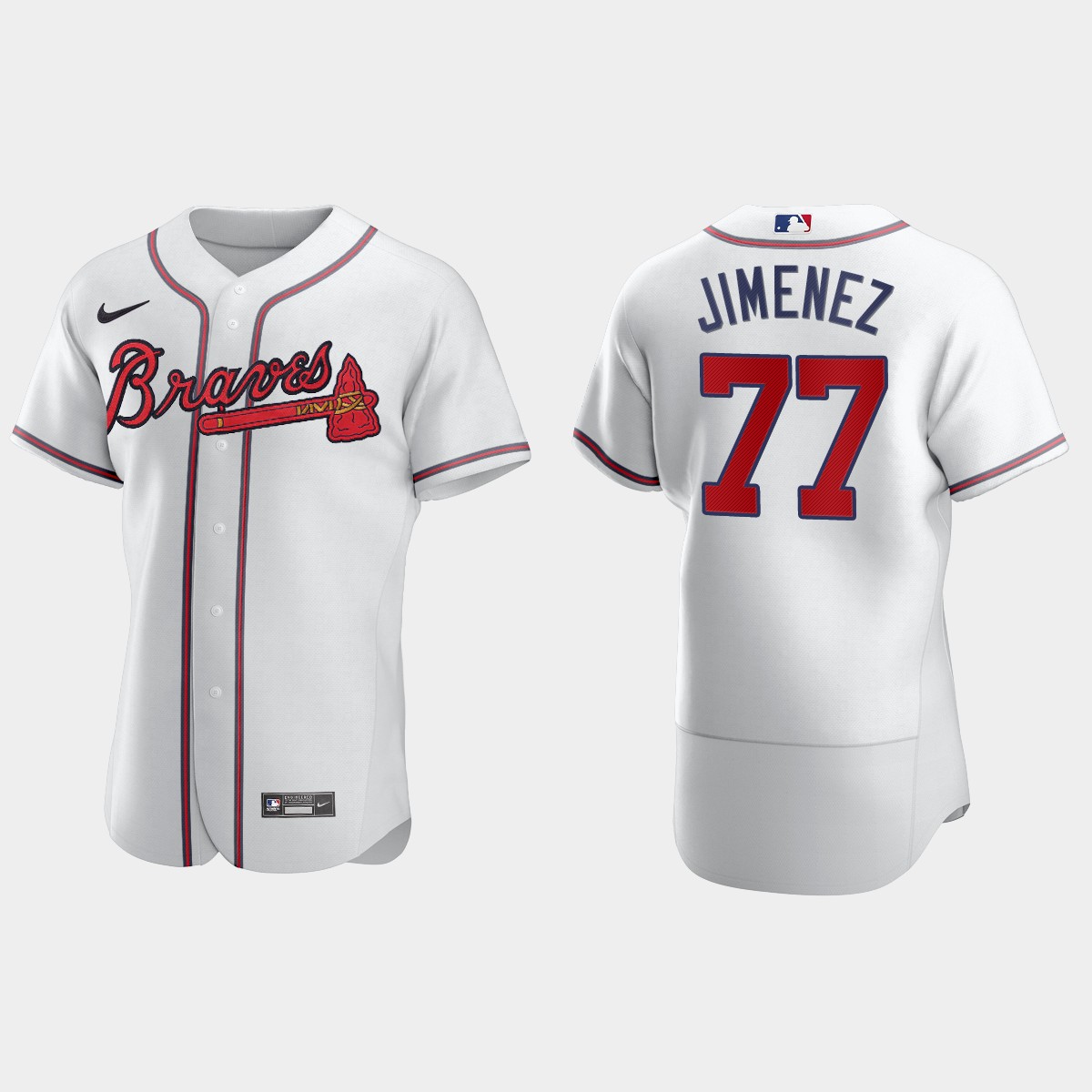 Joe Jimenez Atlanta Braves Home Jersey - White