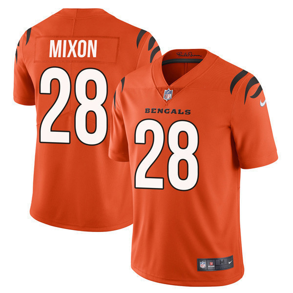Joe Mixon Women's Cincinnati Bengals Player Vapor Limited Orange Jersey - All Stitched 