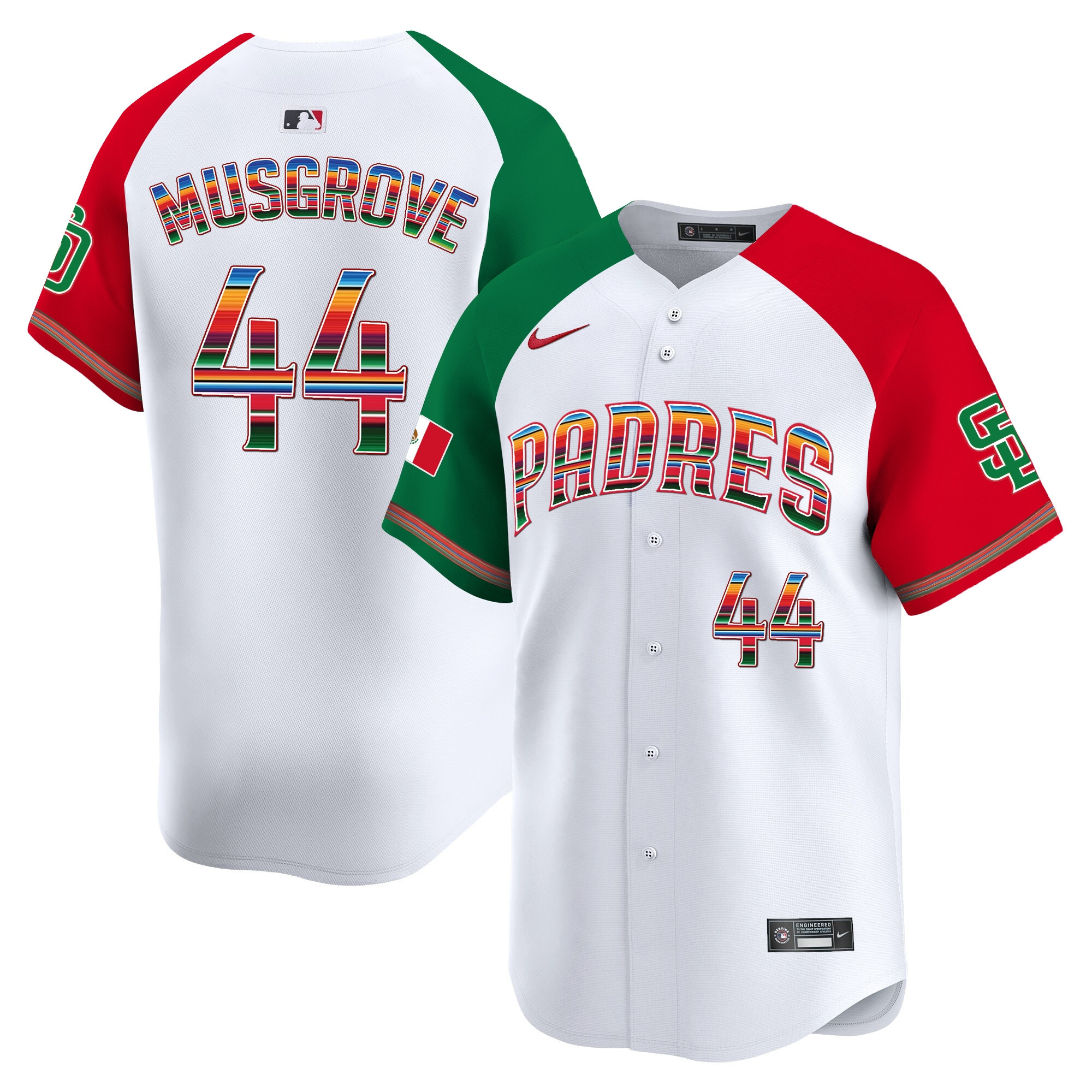 Joe Musgrove Men's San Diego Padres Mexico Premier Limited Alternate Jersey - All Stitched