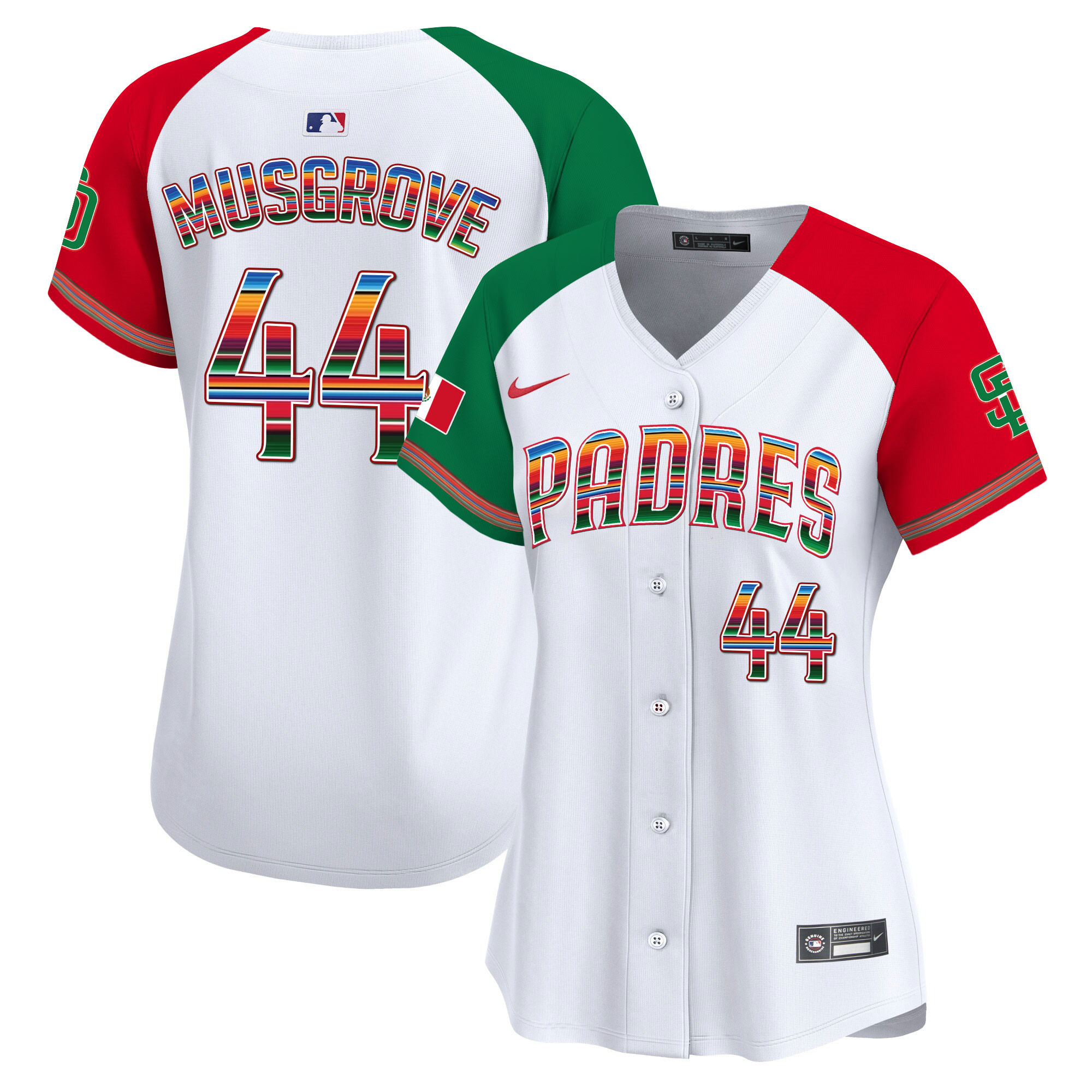 Joe Musgrove Women's San Diego Padres Mexico Premier Limited Alternate Jersey - All Stitched