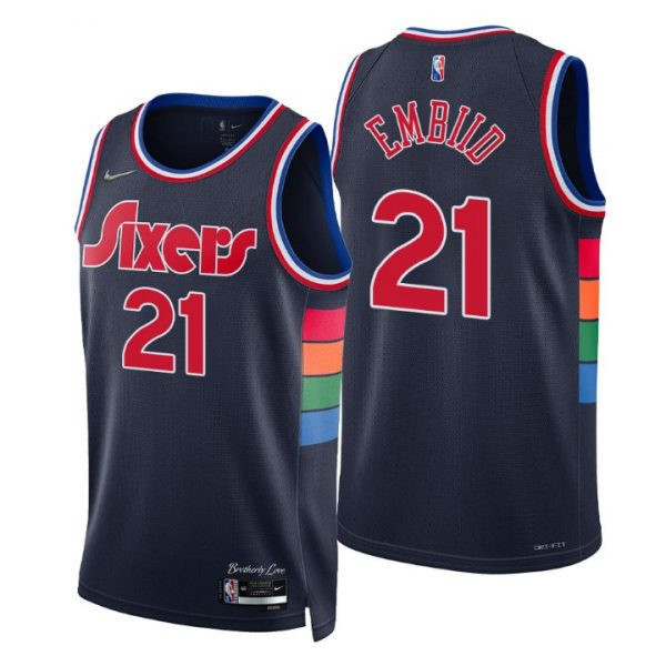Joel Embiid Philadelphia 76ers City Edition Player Jersey - All Stitched