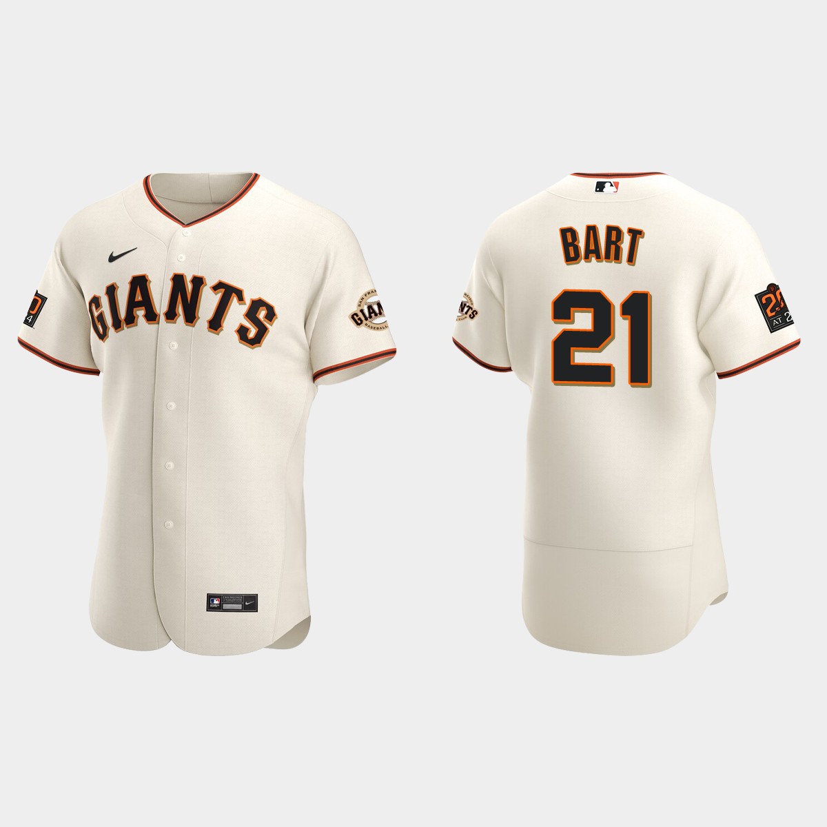 Joey Bart San Francisco Giants Home Jersey - Cream