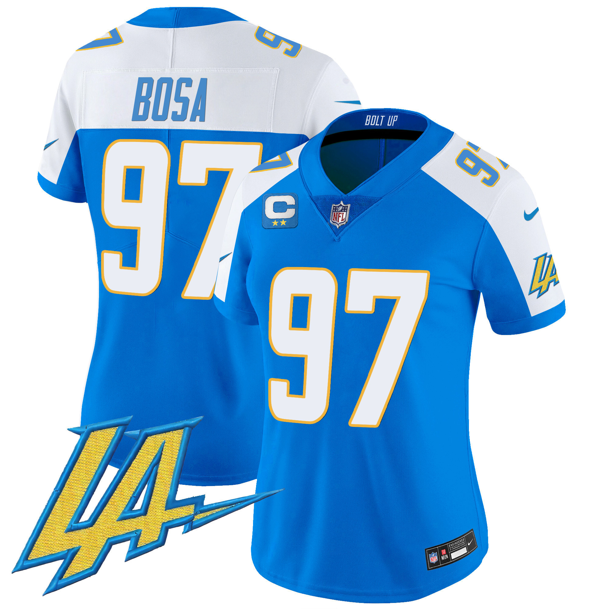 Joey Bosa Women's Los Angeles Chargers Vapor Limited V2 Blue Alternate Jersey - All Stitched