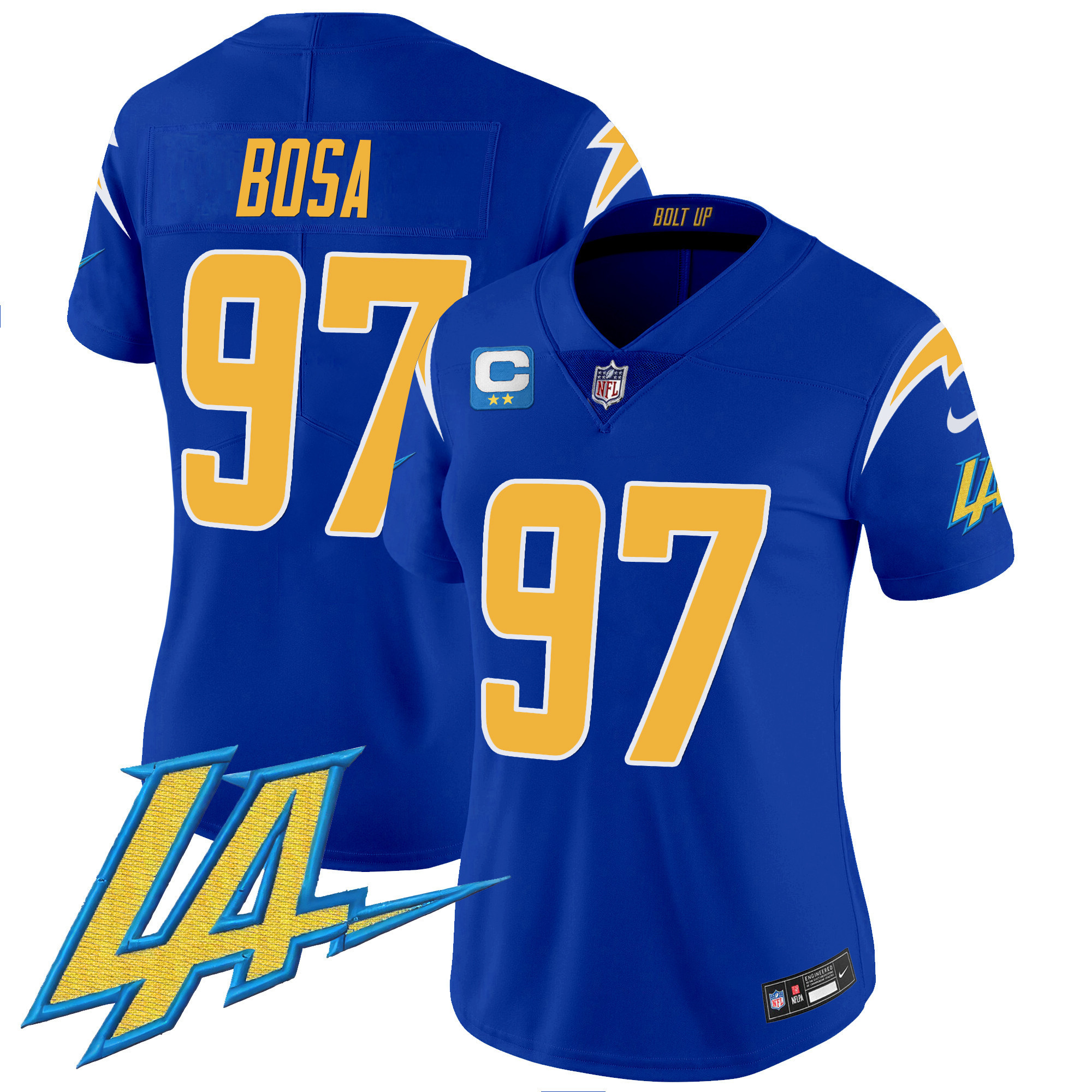 Joey Bosa Women's Los Angeles Chargers Vapor Limited V2 Royal Jersey - All Stitched