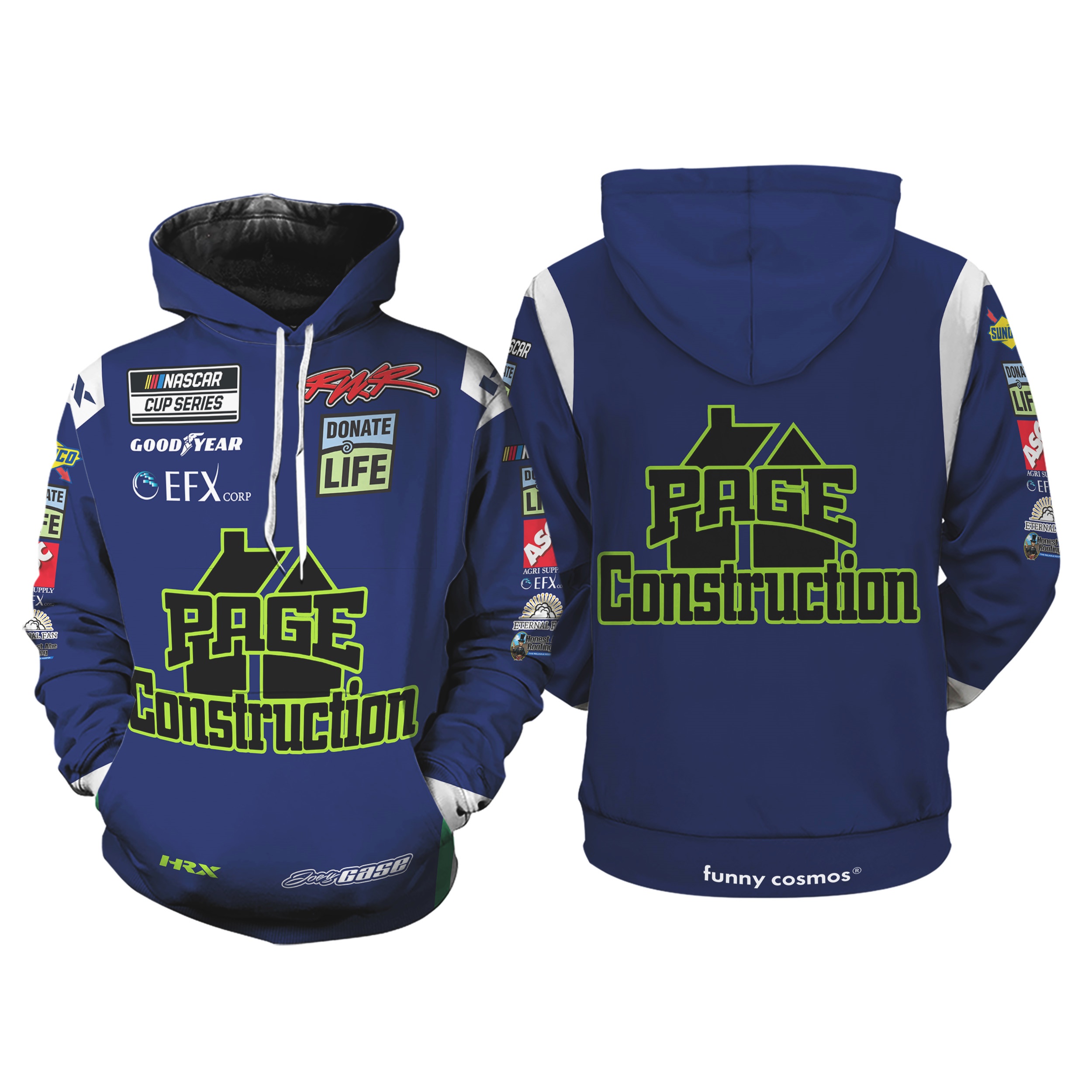 Joey Gase Hoodie Racing Uniform Clothes Nascar 2022 Hoodie