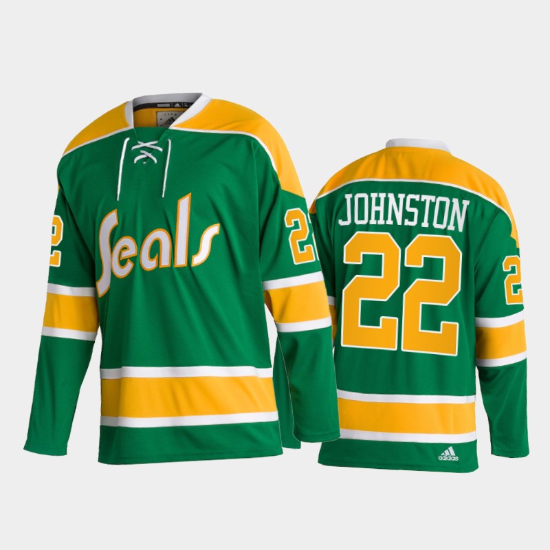 Joey Johnston California Golden Seals Team Classics Green Heritage Jersey