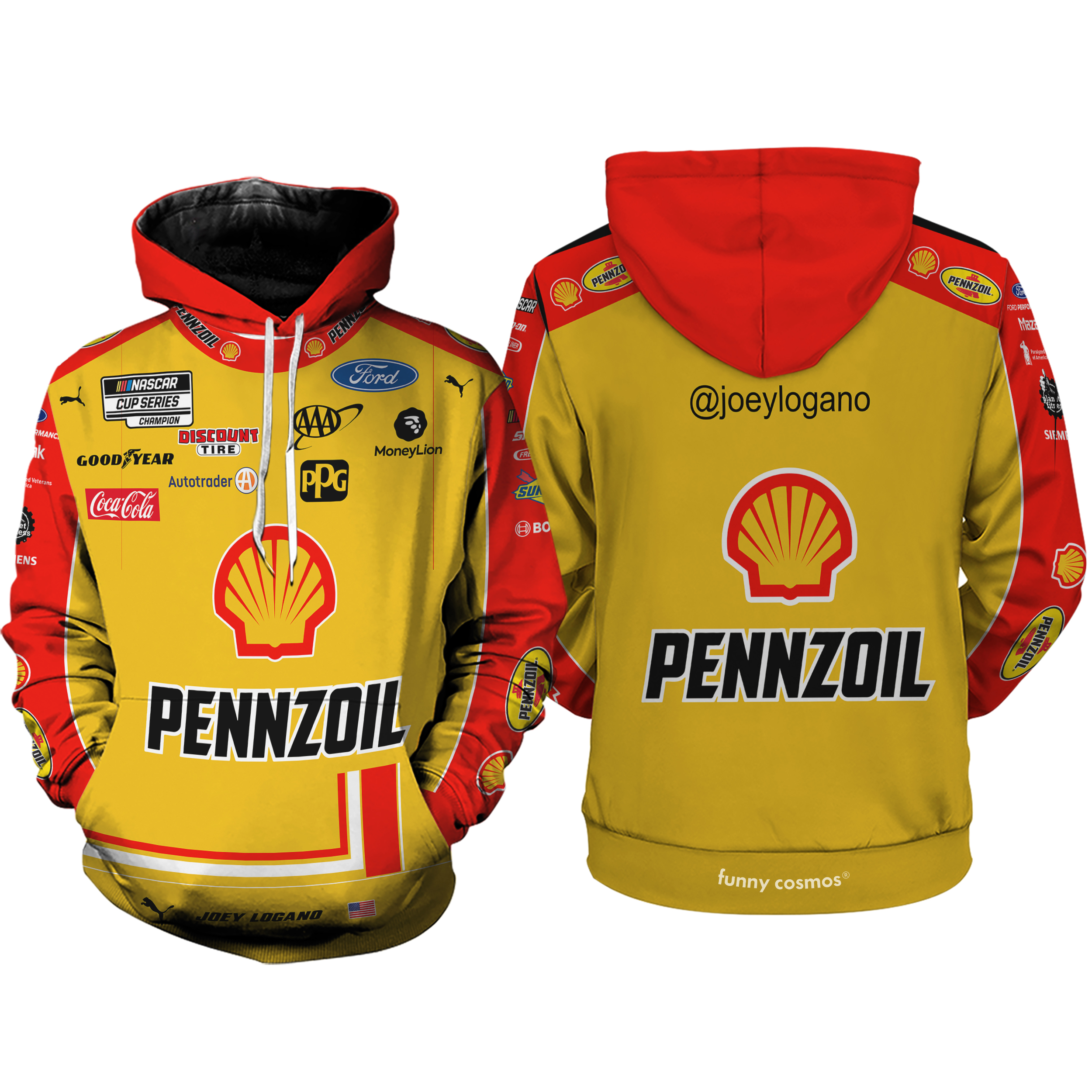 Joey Logano Nascar 2022 Hoodie Racing Uniform Clothes Hoodie