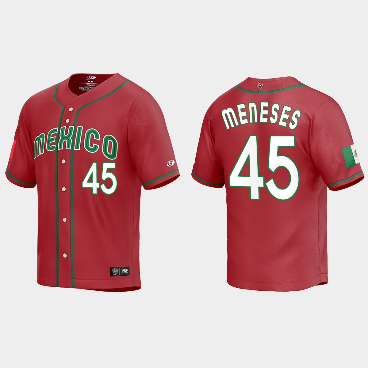 Joey Meneses Mexico 2023 World Classic Jersey - Red