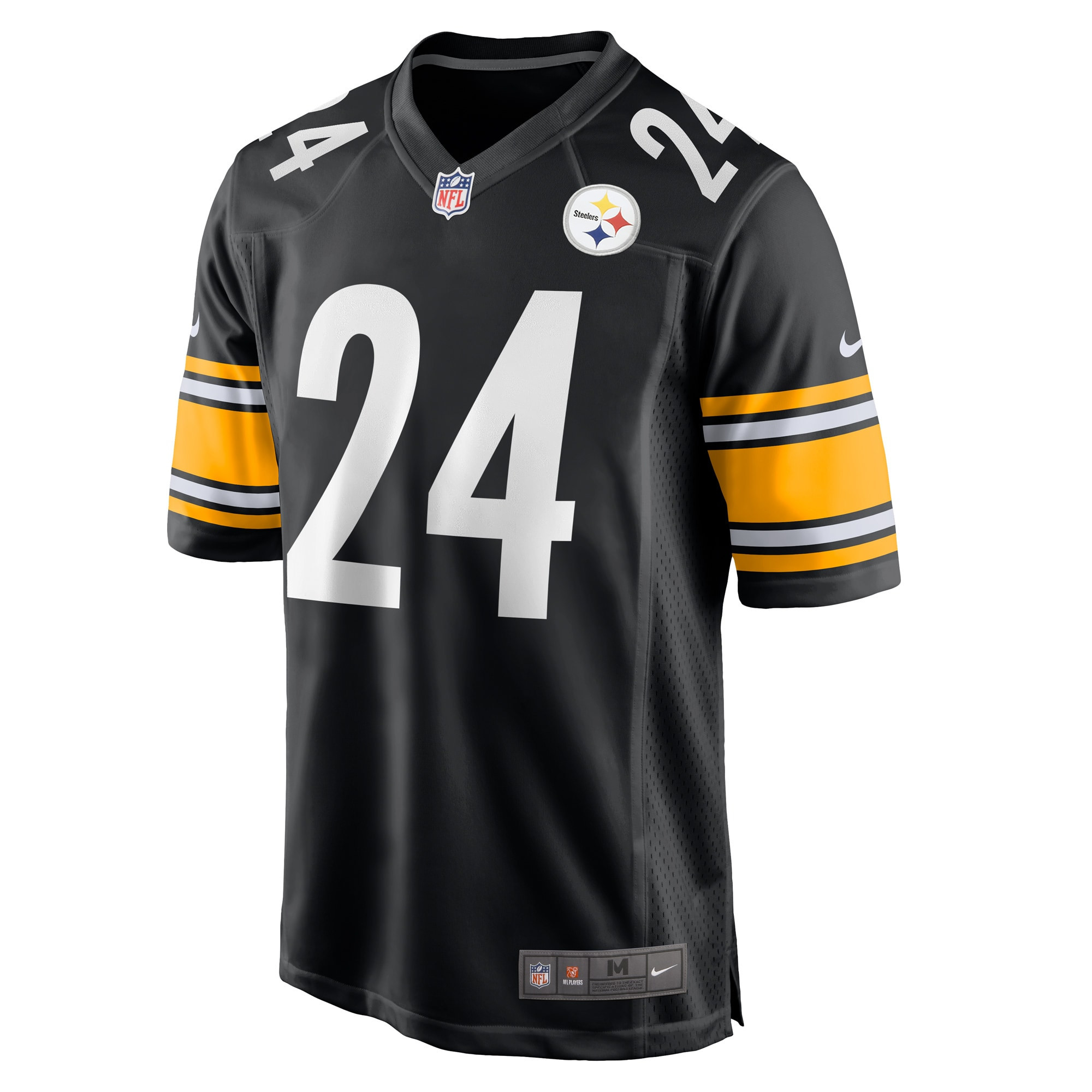 Joey Porter Jr. 24 Pittsburgh Steelers 2023 NFL Draft Game Stitched Jersey – Black