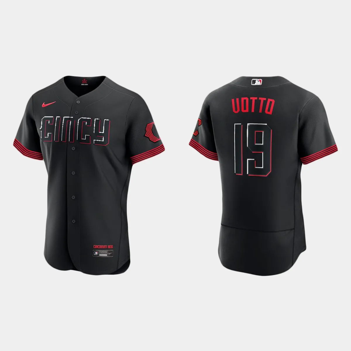 Joey Votto Cincinnati Reds 2023 City Connect Jersey - Black