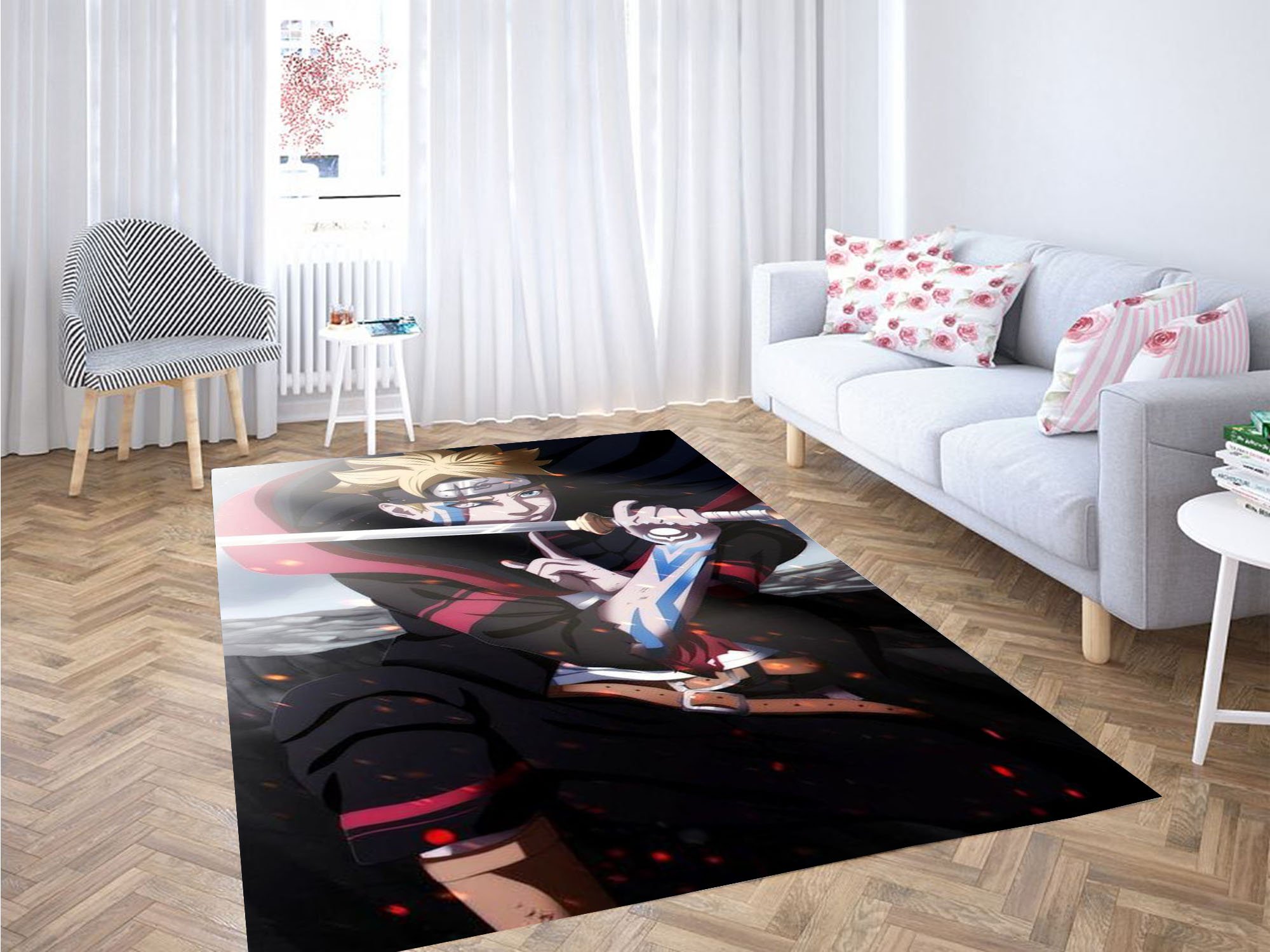 Jogam Boruto Wallpaper Carpet Rectangle Rug