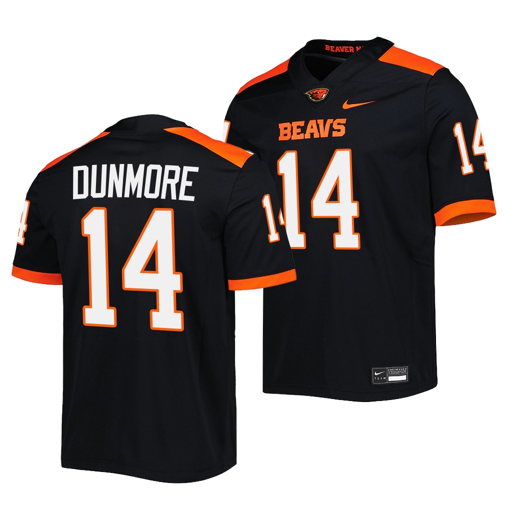 John Dunmore Oregon State Beavers 2022 Untouchable  Jersey Men’s Black #14 Uniform