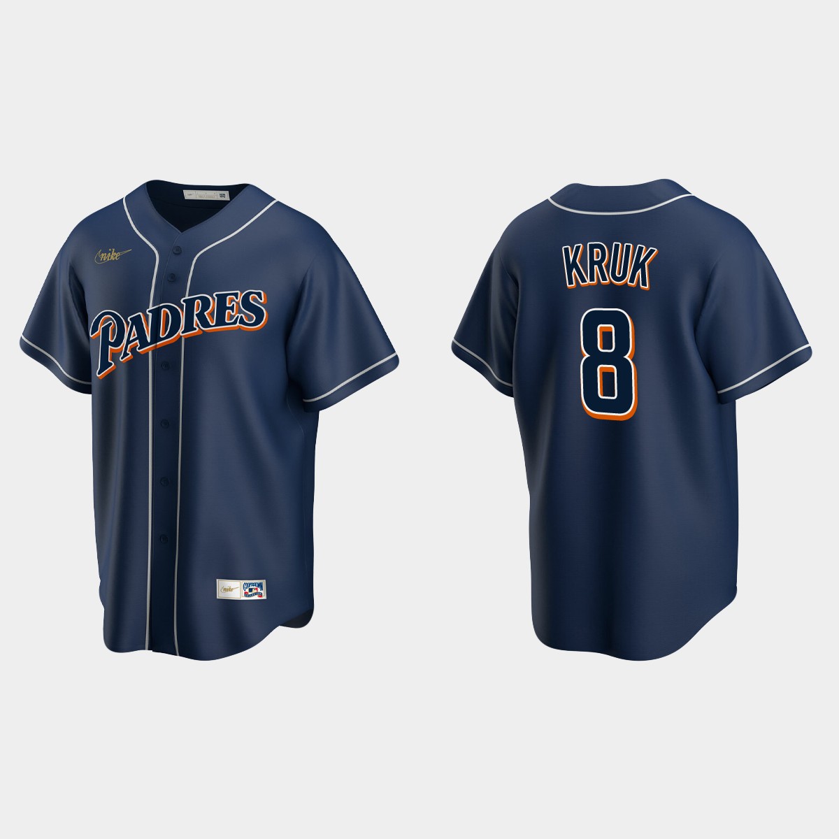 John Kruk #8 San Diego Padres Cooperstown Collection Jersey - Navy