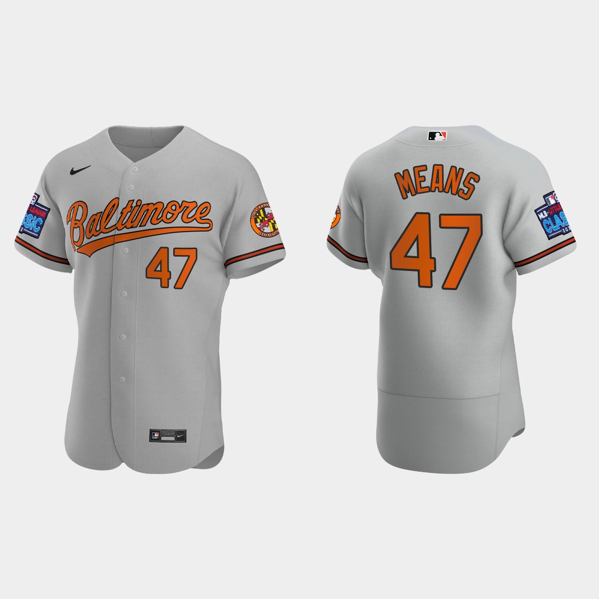 John Means Baltimore Orioles 2022 Little League Classic Jersey - Gray