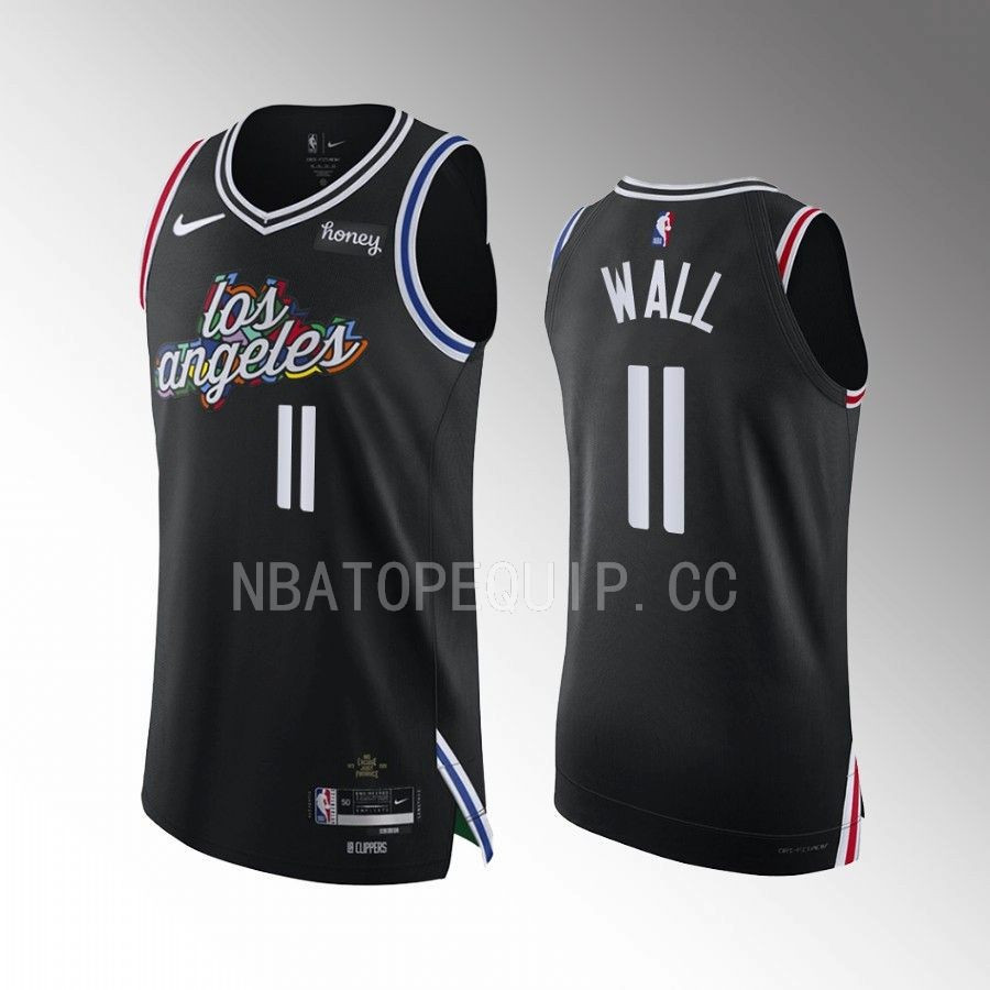 John Wall 11 Los Angeles Clippers 2022-23 City Edition Stitched Jersey Black