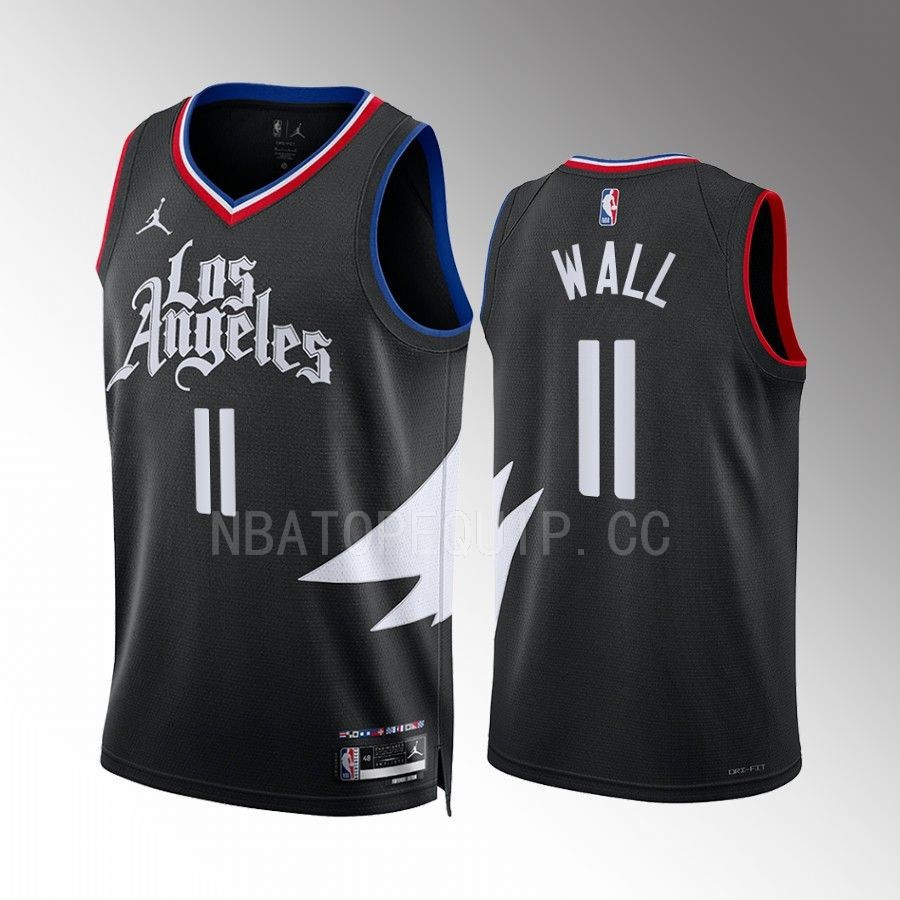 John Wall 11 Los Angeles Clippers Black Statement Edition 2022-23 Stitched Jersey Swingman
