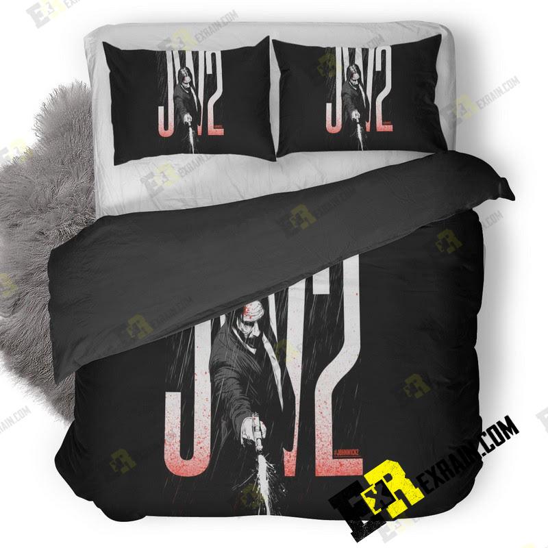 John Wick Illustrated X7 3D Customized Duvet Cover Bedding Set