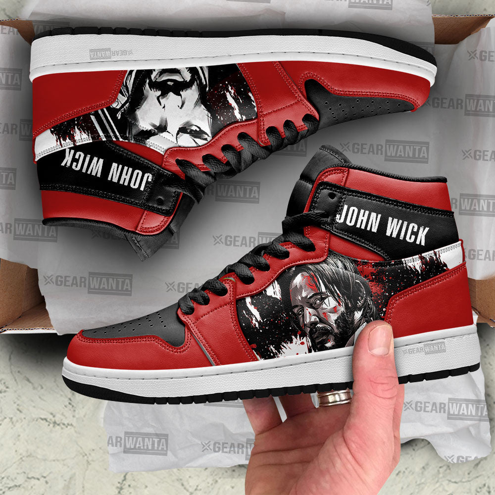 John Wick J1 Sneakers For Movies Fans, Air Jordan Hightop