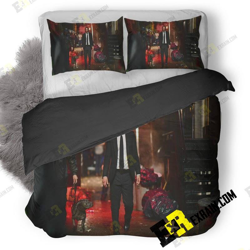 John Wick Parabellum Movie 8K 3D Customized Duvet Cover Bedding Set
