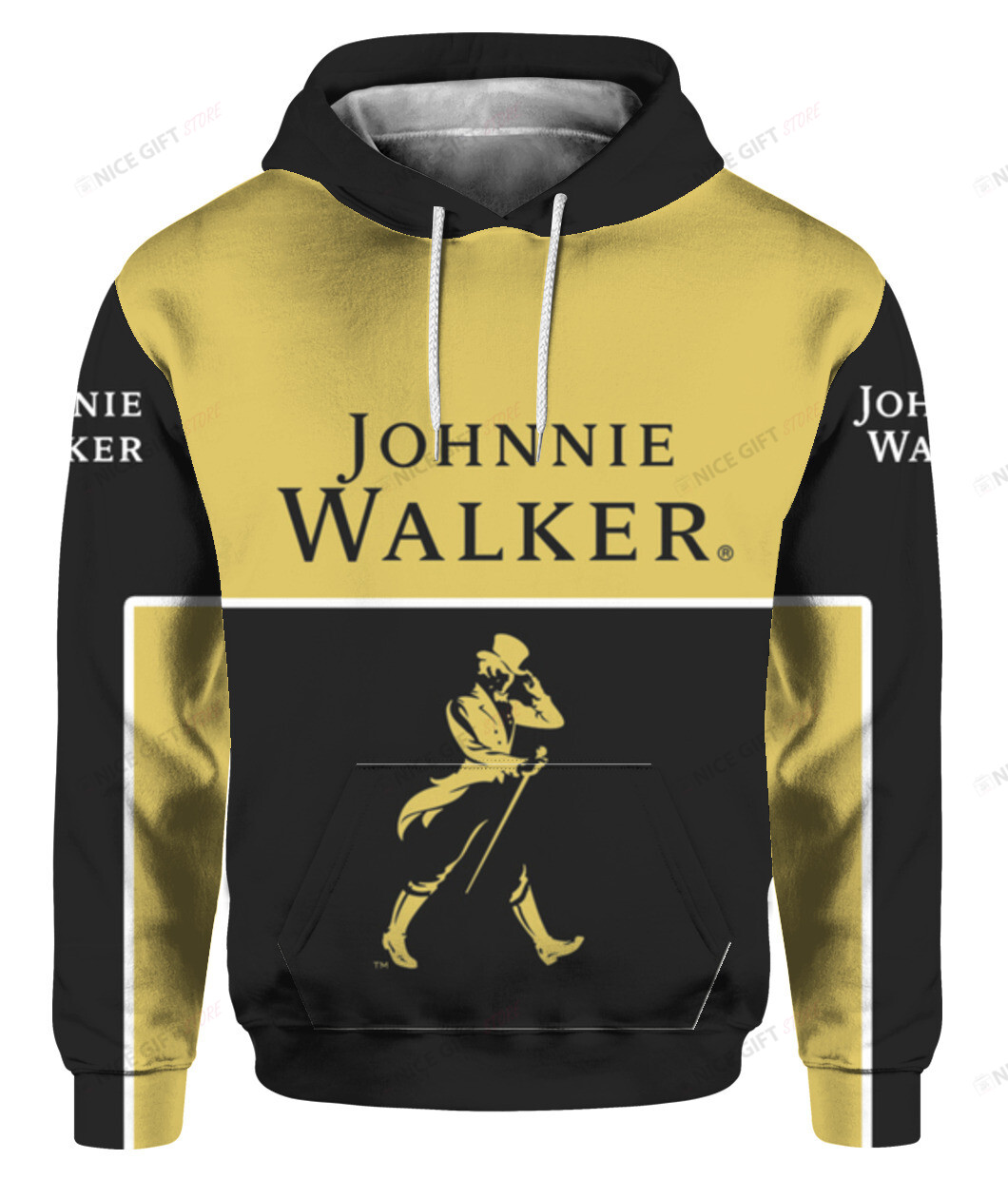 Johnnie Walker 3D Hoodie Gift For Fans