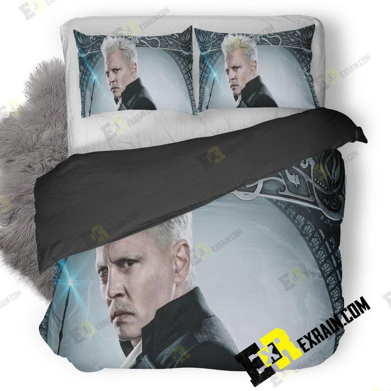 Johnny Depp As Gellert Grindelwald In Fantastic Beasts The Crimes Of Grindlewald 0U 3D Customized Duvet Cover Bedding Set