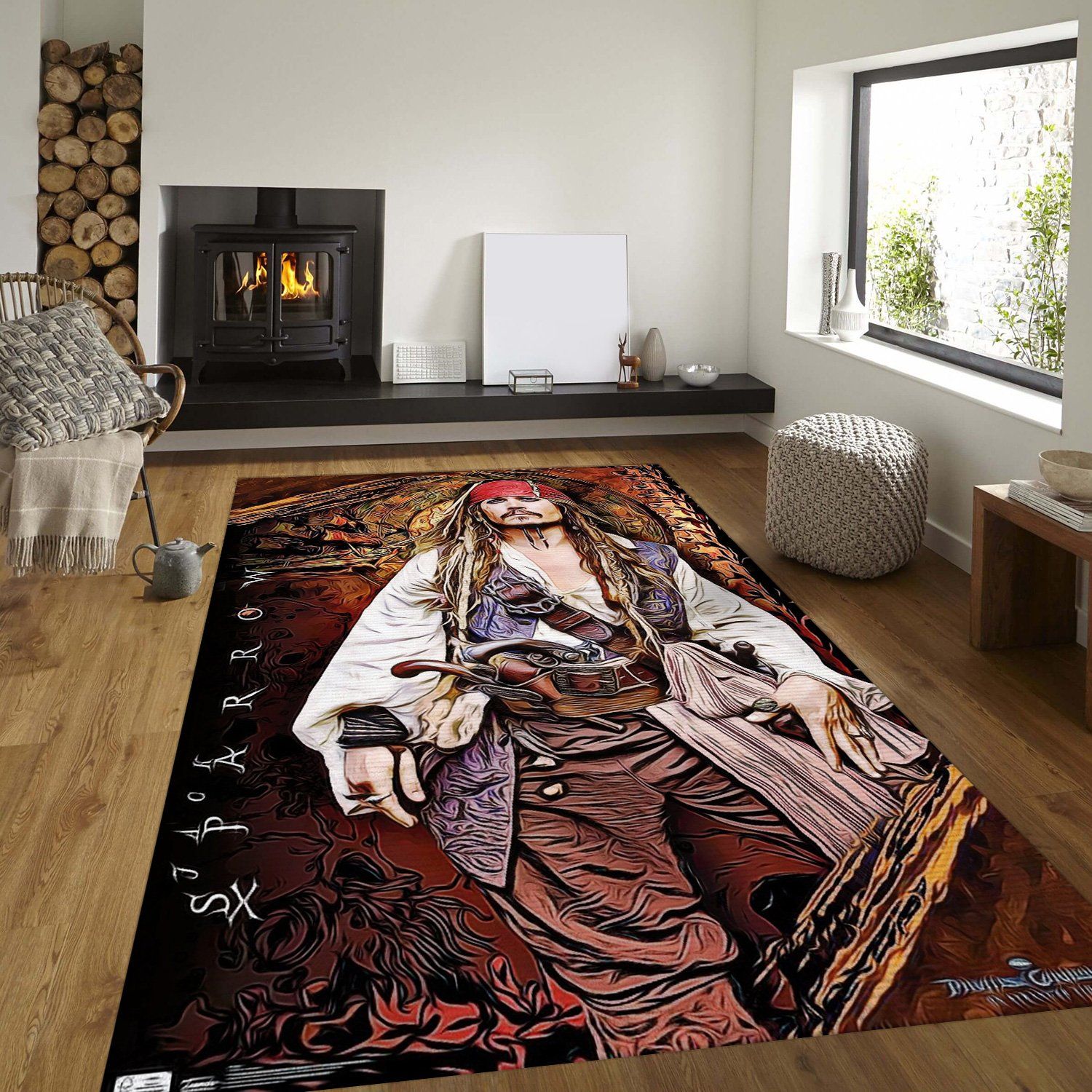 Johnny Depp Rectangle Rug – Custom Size And Printing
