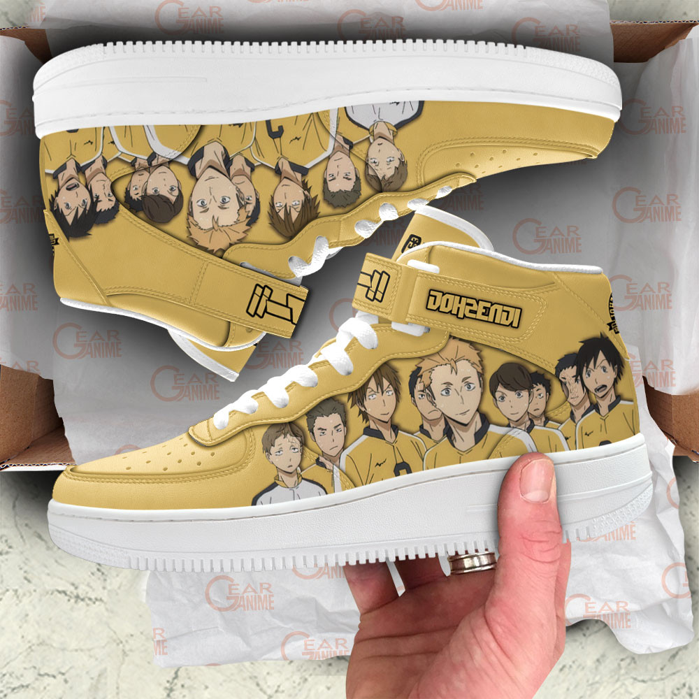 Johzenji Sneakers Air Mid Custom Haikyuu Anime Shoes