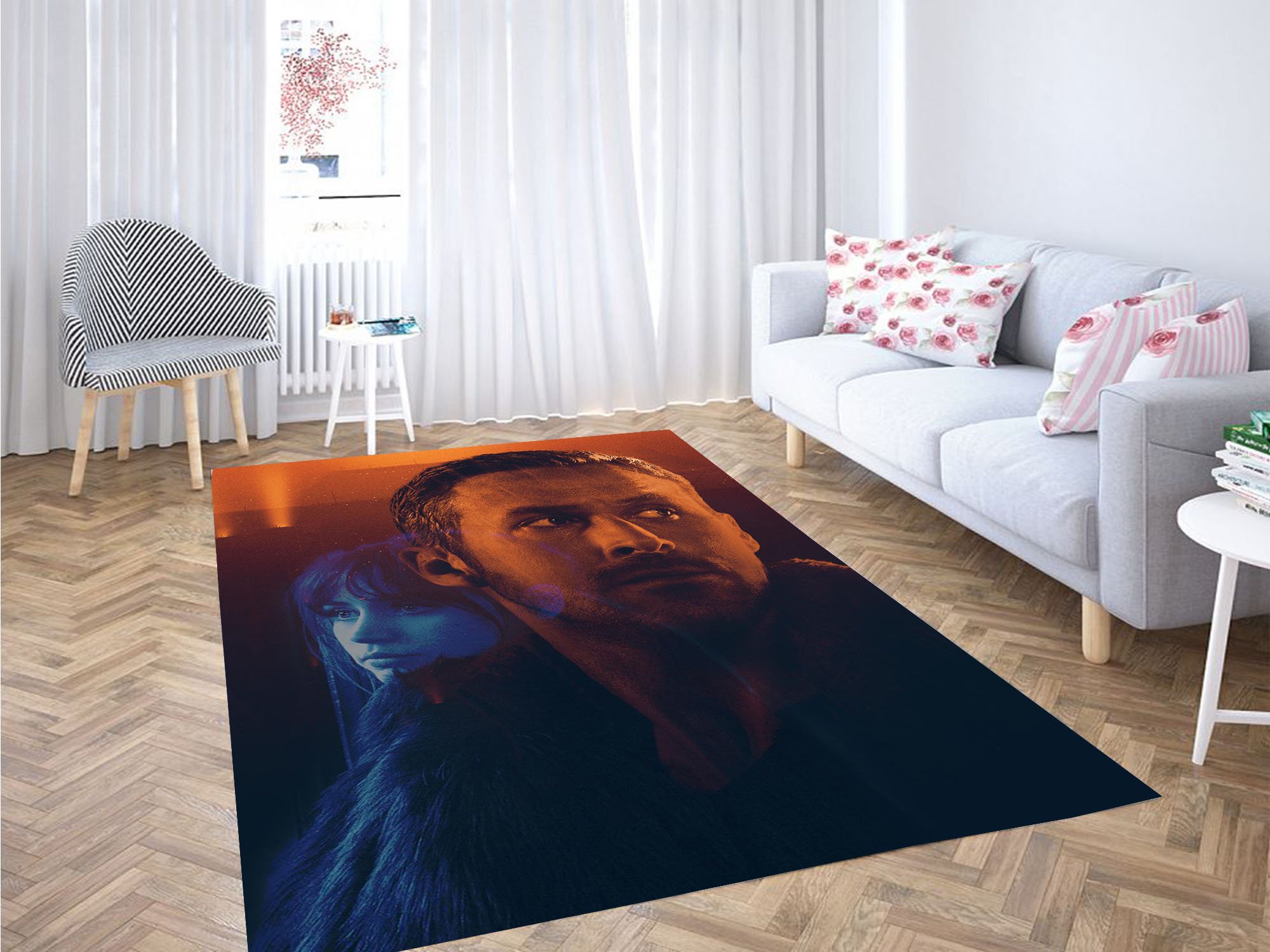 Joi And Officer K Blade Runner Carpet Rectangle Rug
