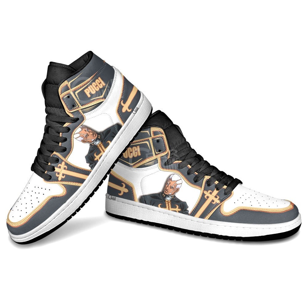 JoJo’s Bizarre Adventure Enrico Pucci JD1s Sneakers Anime Shoes, Air Jordan Hightop