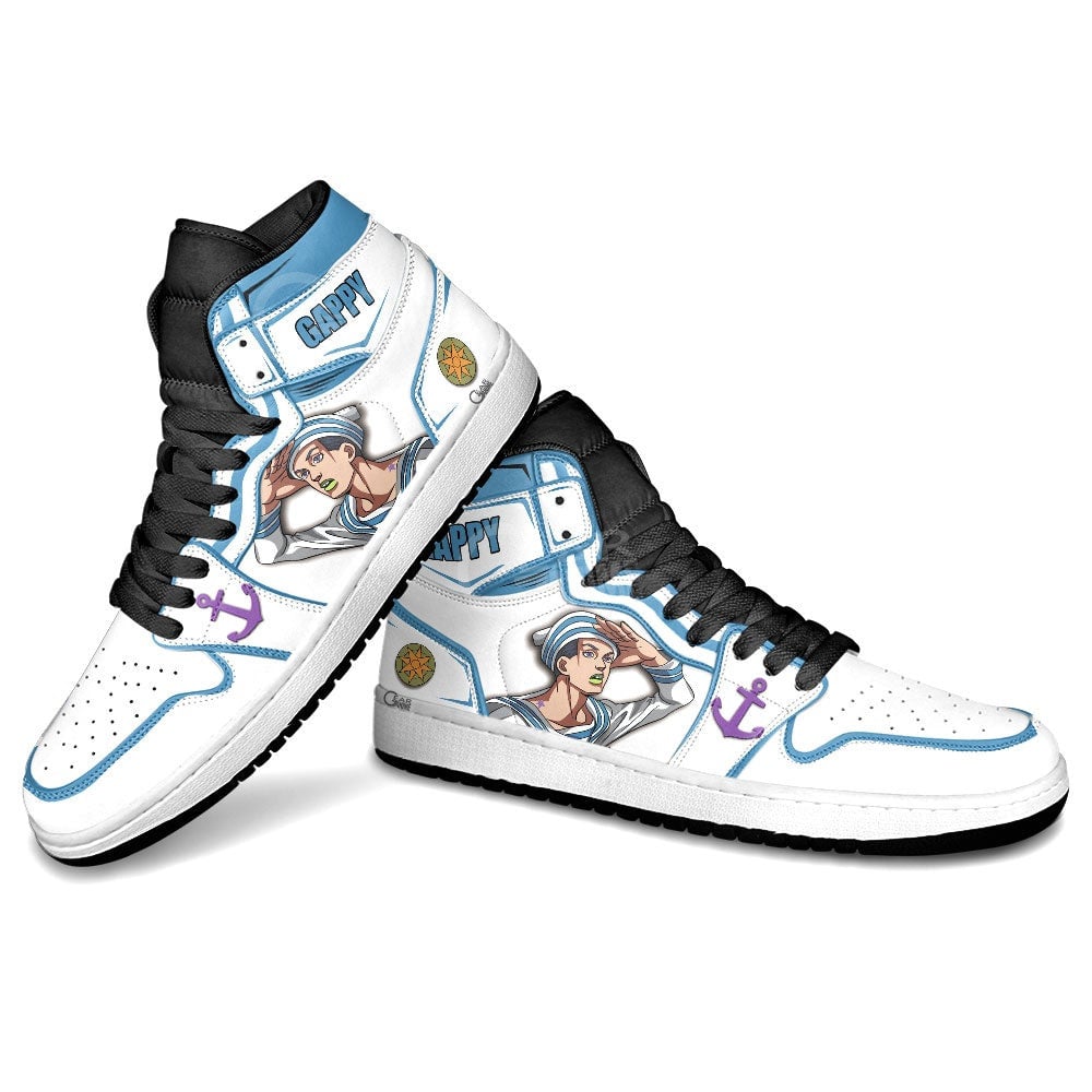 JoJo’s Bizarre Adventure Gappy Josuke Higashikata JD1s Sneakers Anime Shoes, Air Jordan Hightop