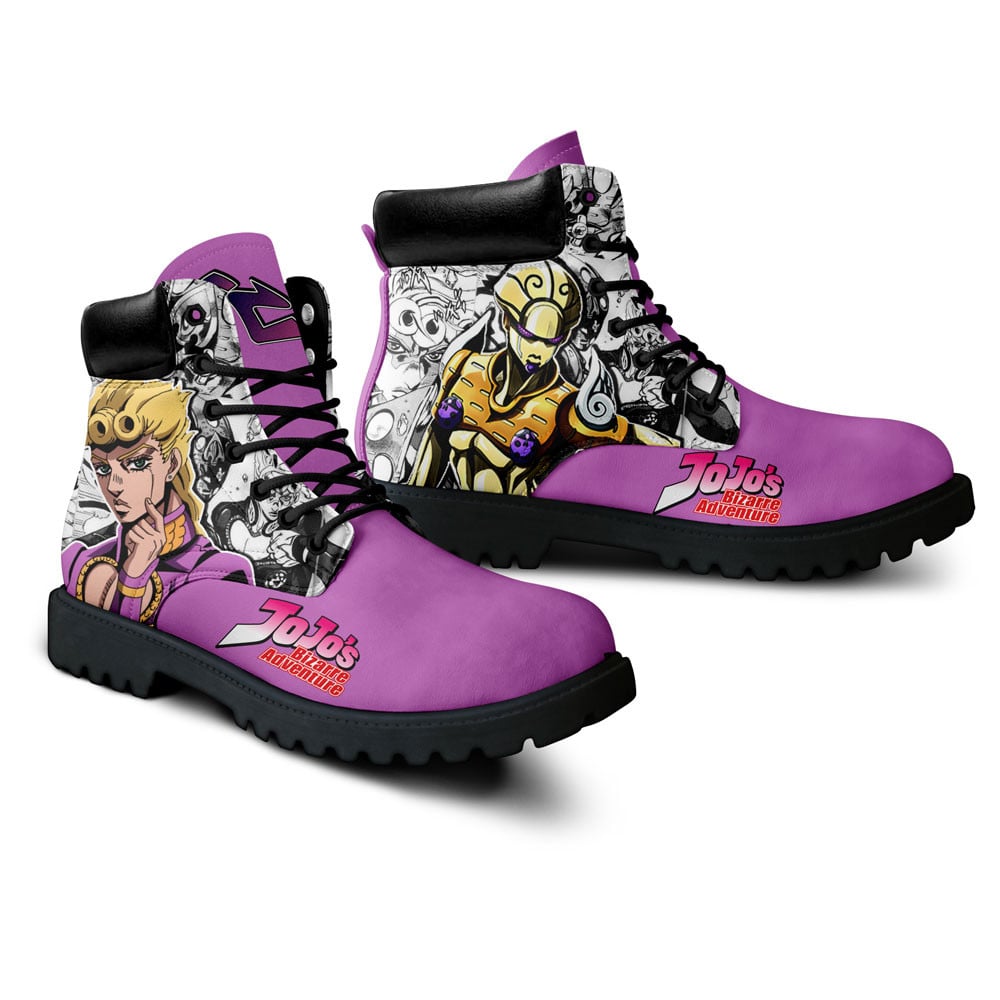 Jojo’s Bizarre Adventure Giorno Giovanna Boots Custom Anime Shoes